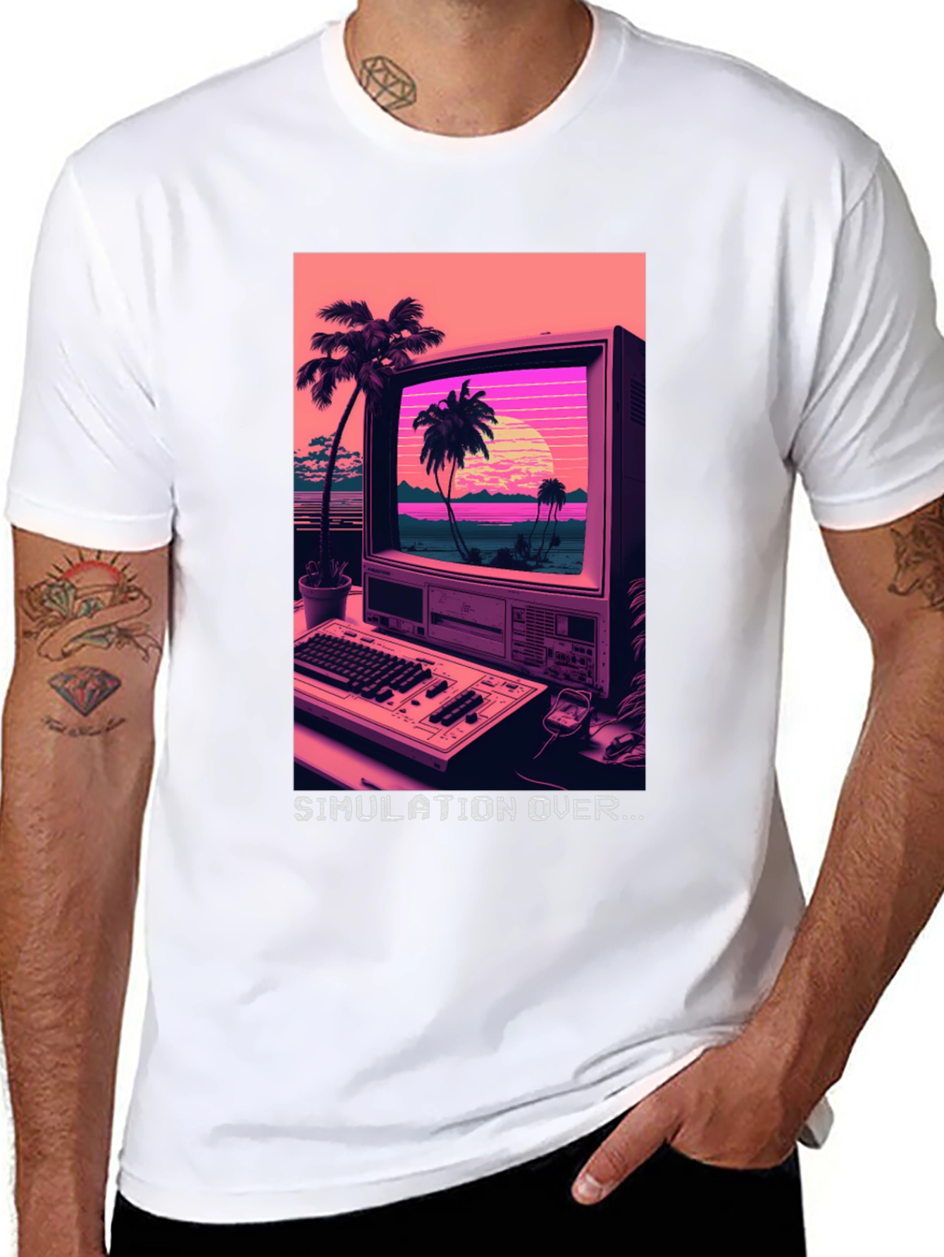 Simulation Over Graphic T-Shirt