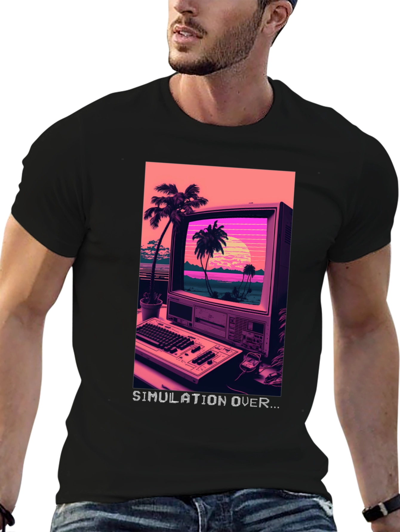 Simulation Over Graphic T-Shirt