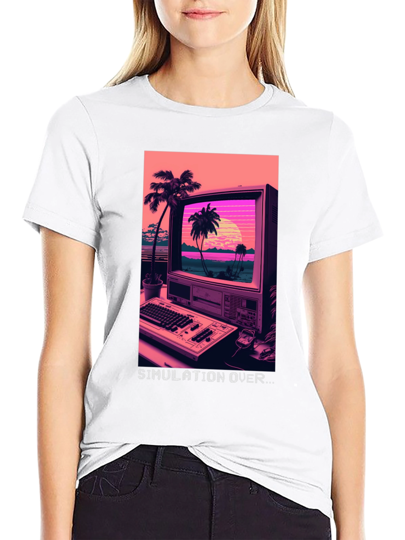 Simulation Over Graphic T-Shirt