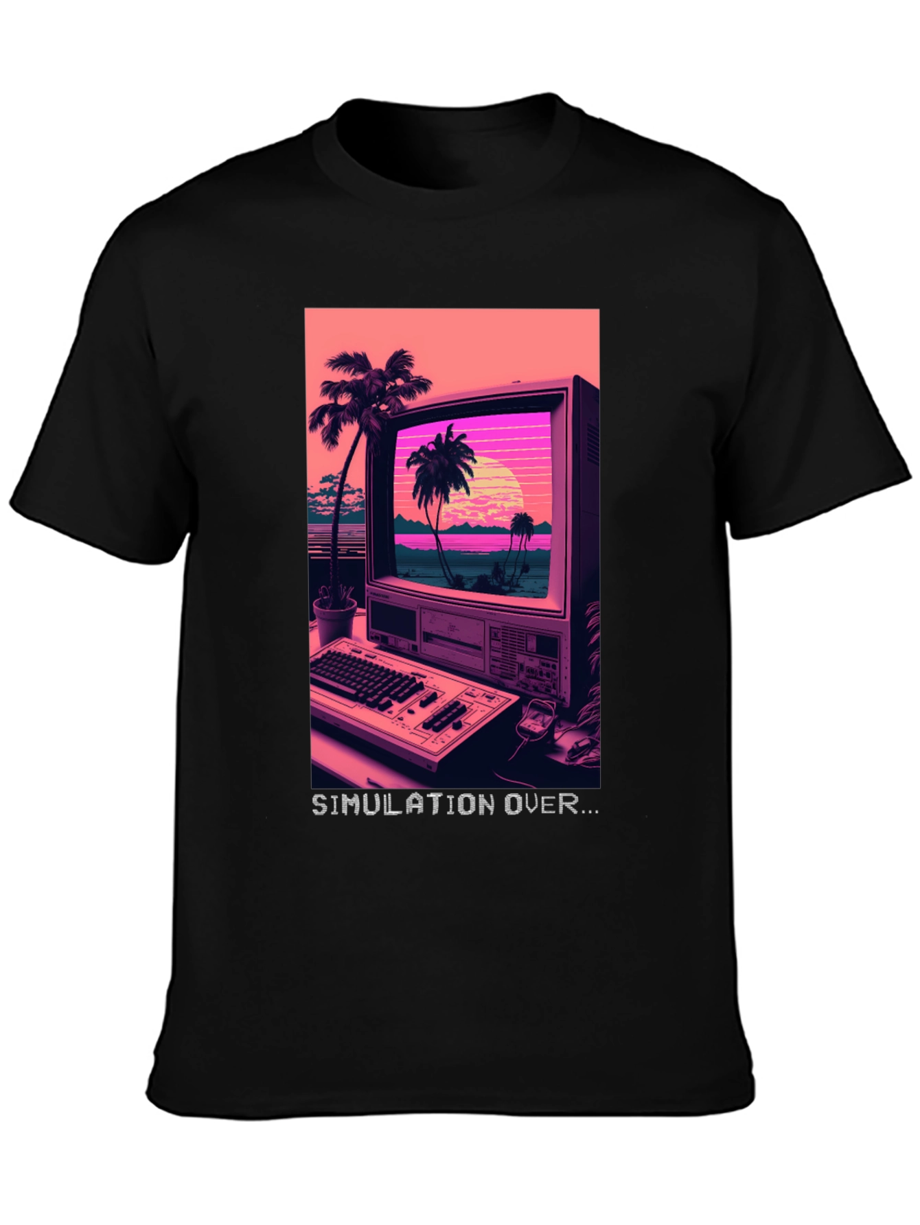 Simulation Over Graphic T-Shirt