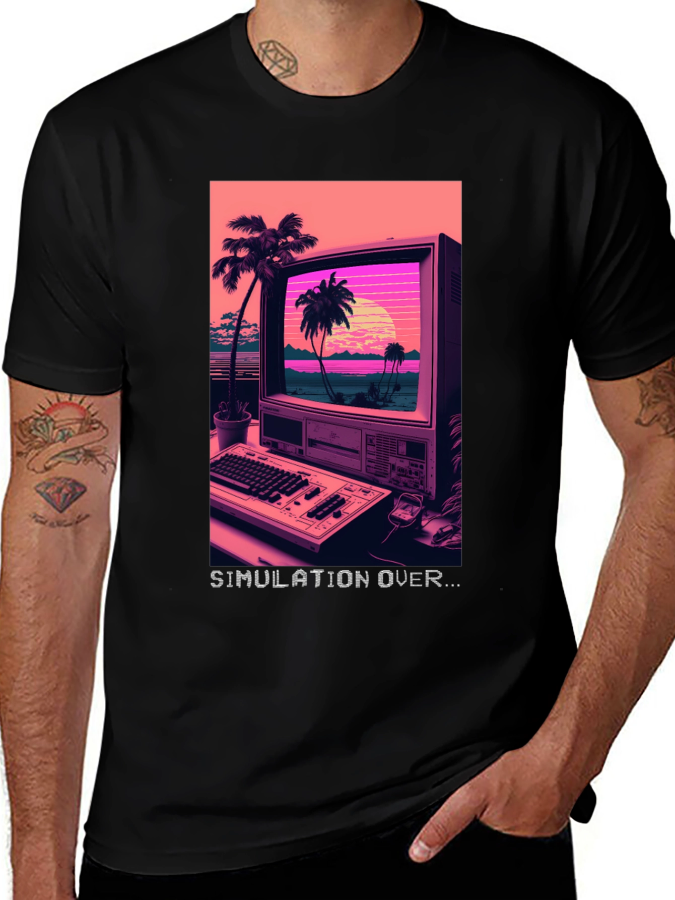 Simulation Over Graphic T-Shirt