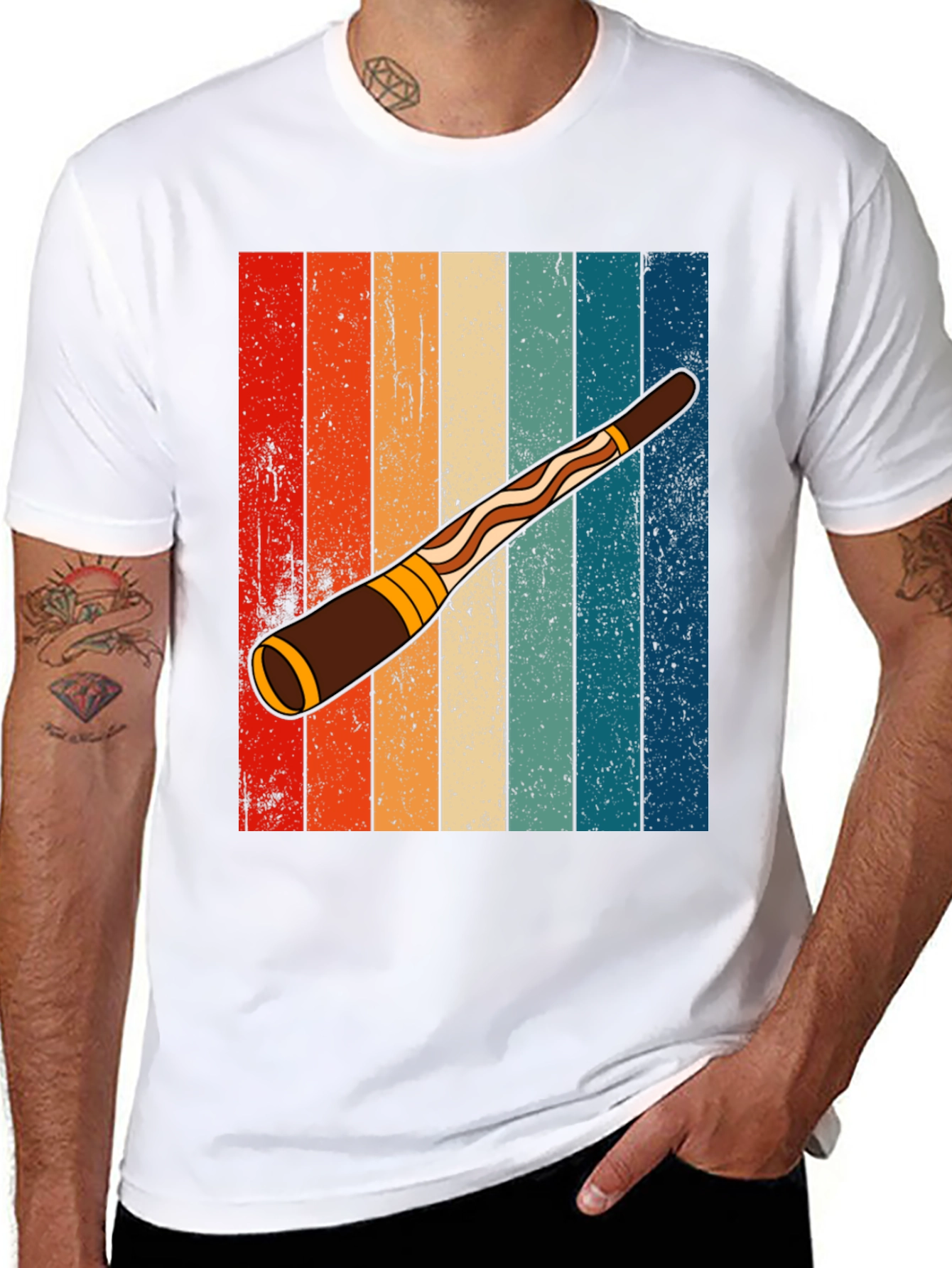 Retro Didgeridoo Graphic Tee