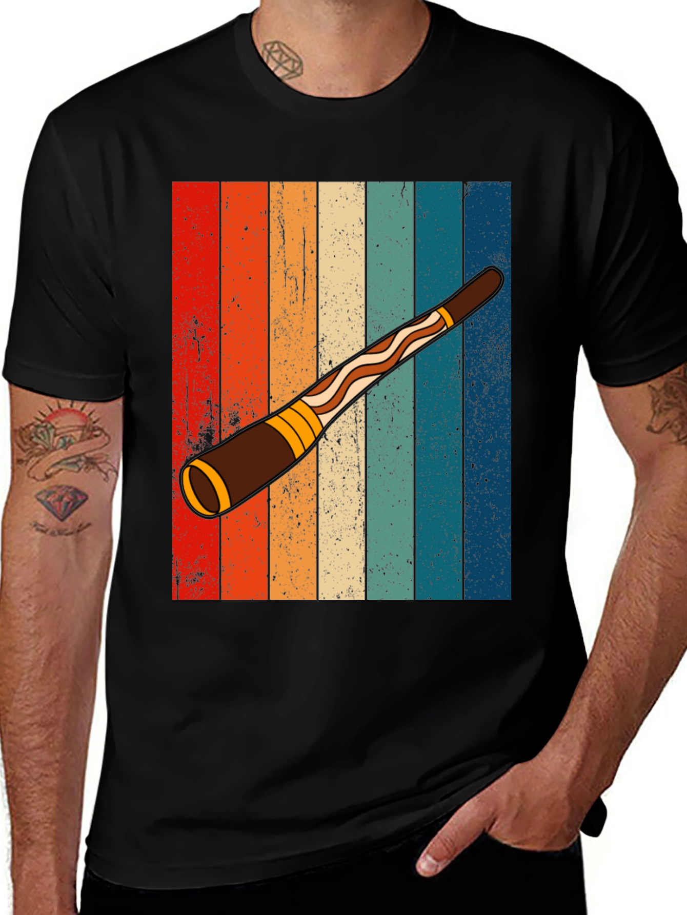 Retro Didgeridoo Graphic Tee