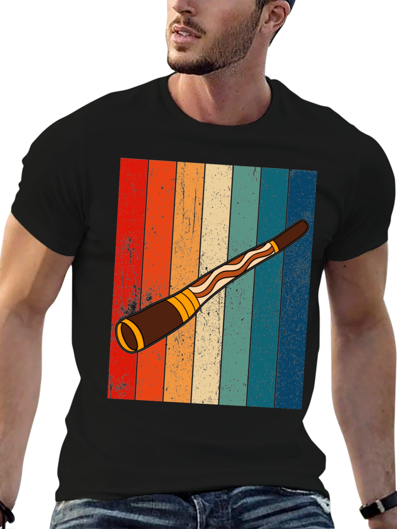 Retro Didgeridoo Graphic Tee