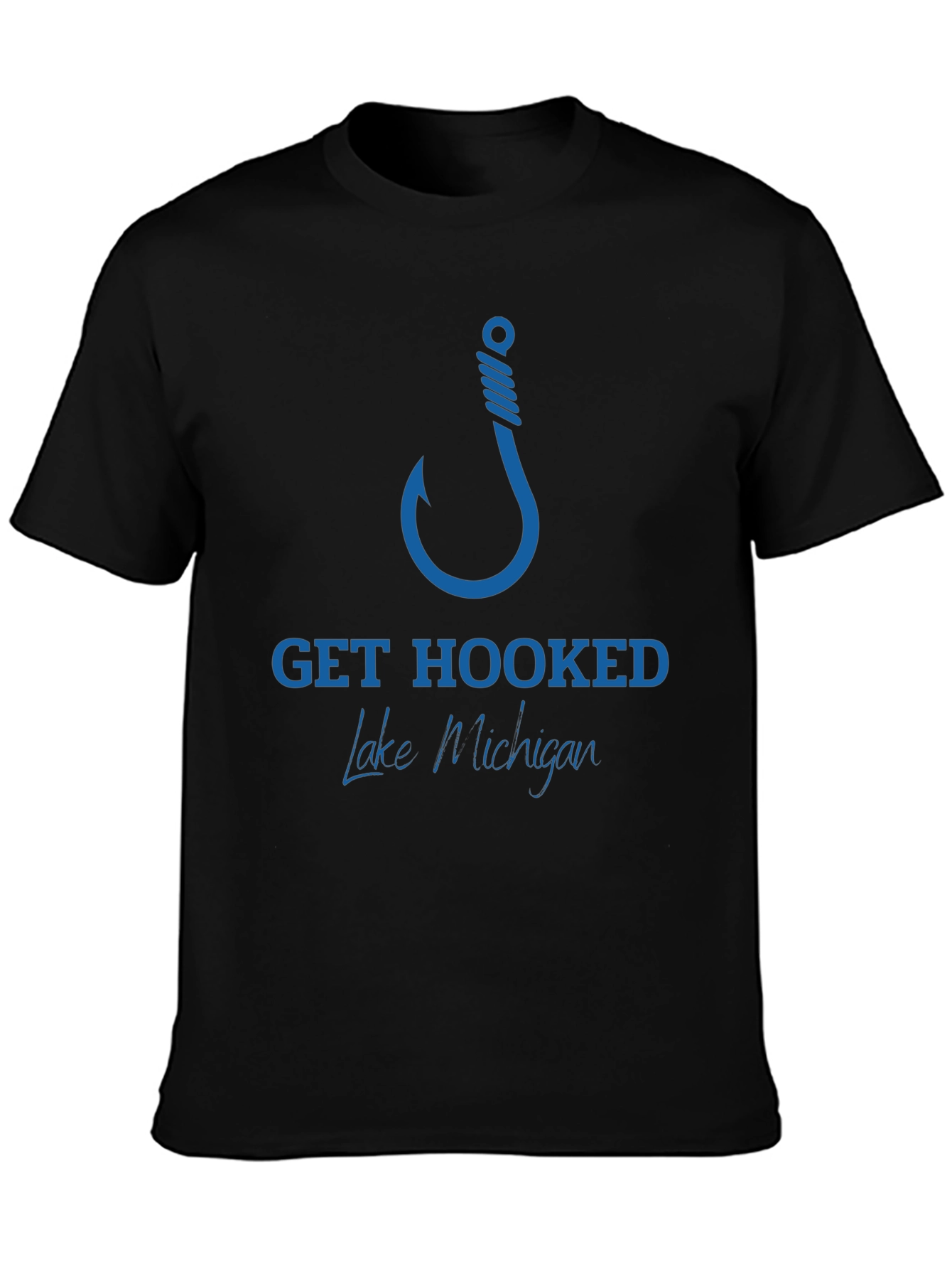 Get Hooked Lake Michigan Fishing T-Shirt