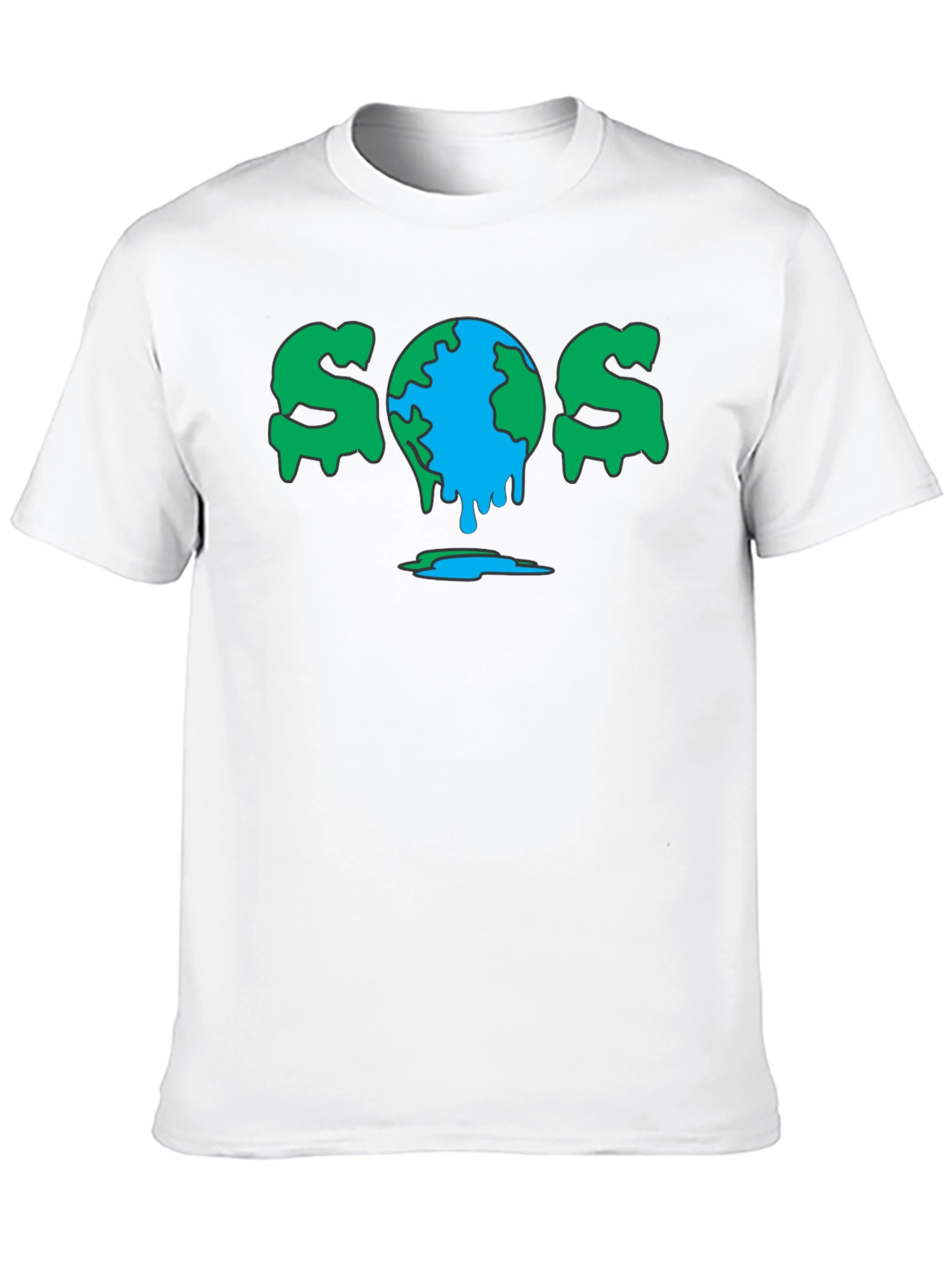 SOS Earth Graphic T-Shirt - Black Unisex Tee