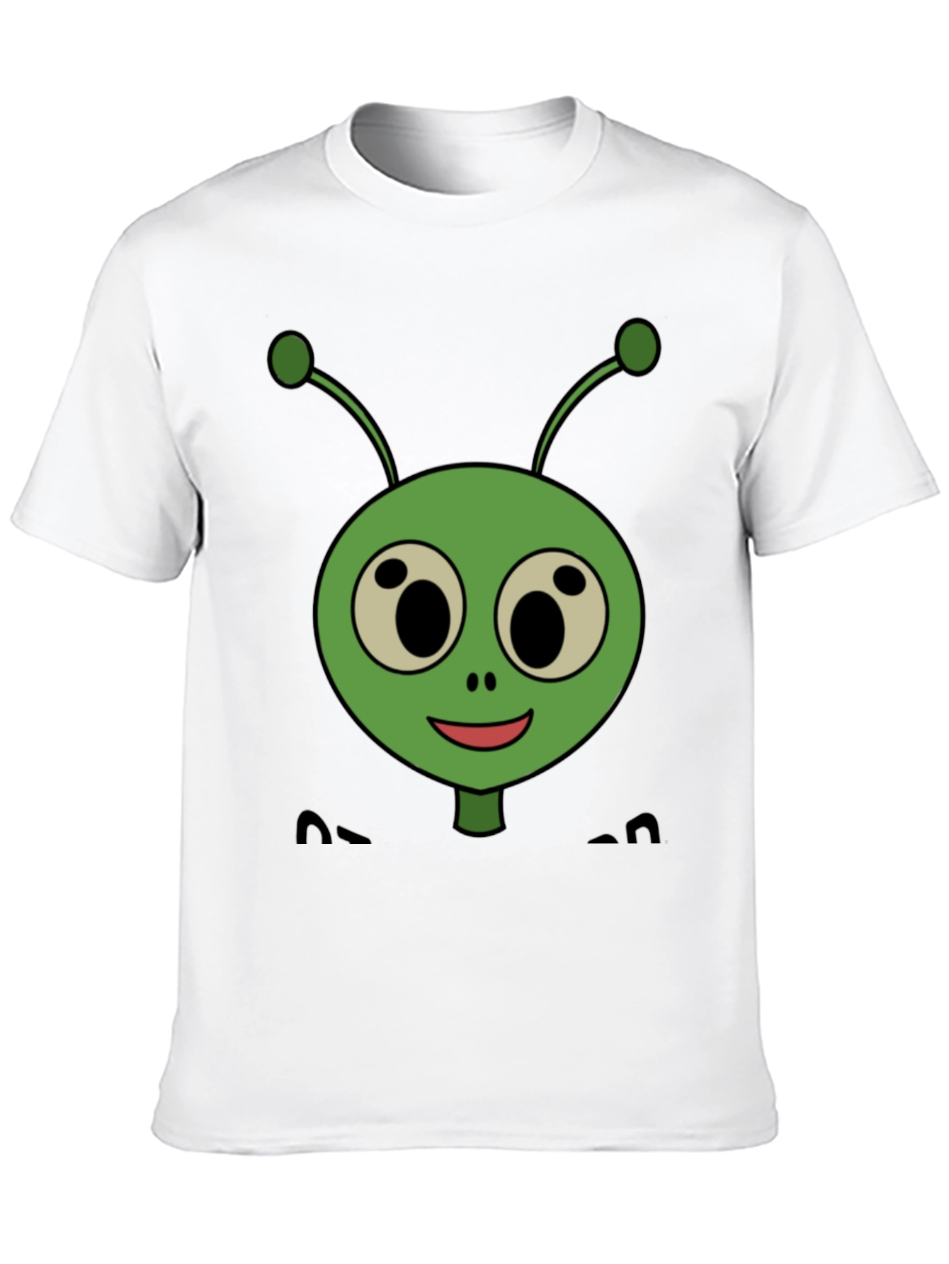 Funny Alien Graphic T-Shirt - Black