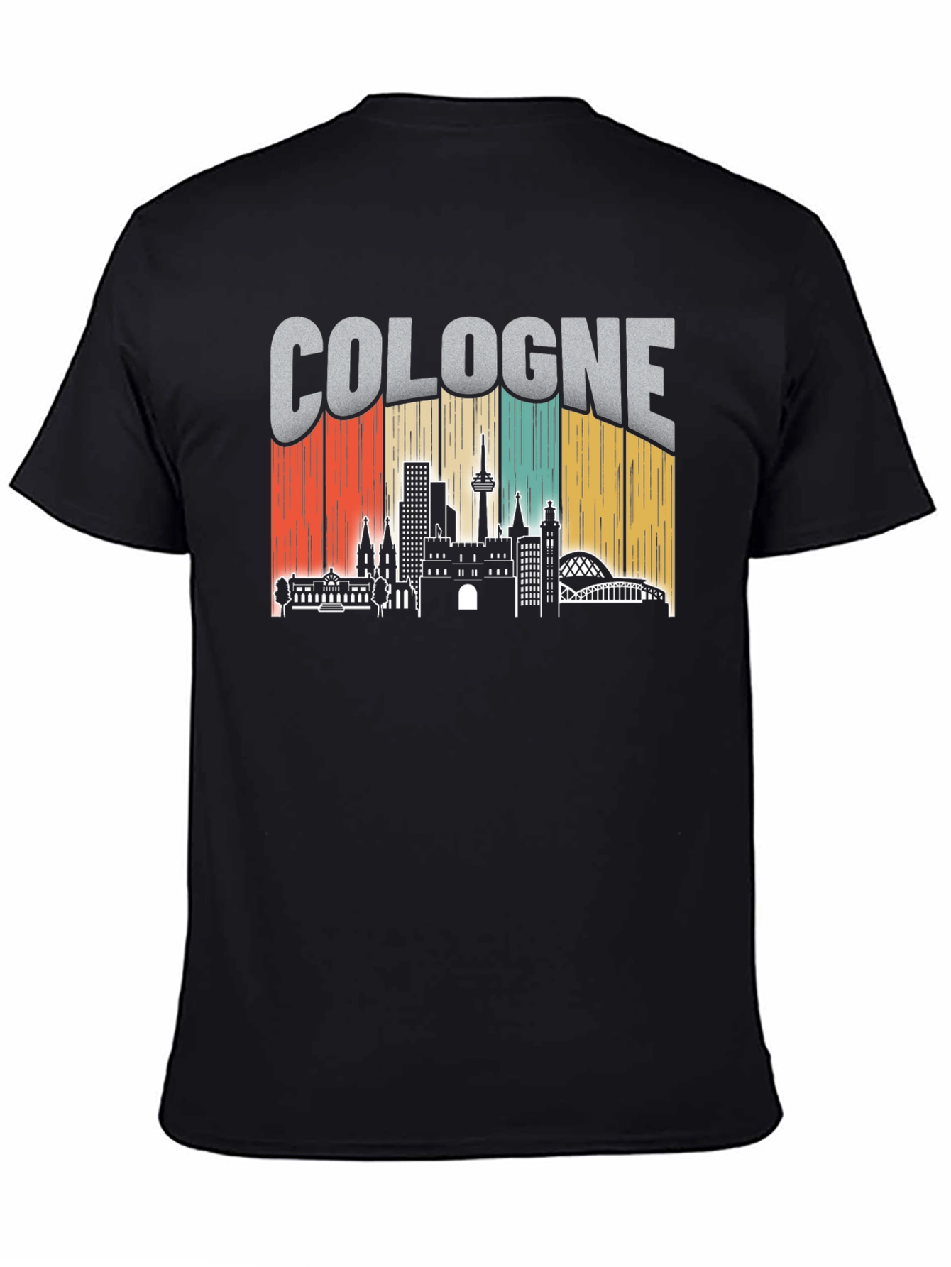 Cologne Skyline Retro Graphic Tee
