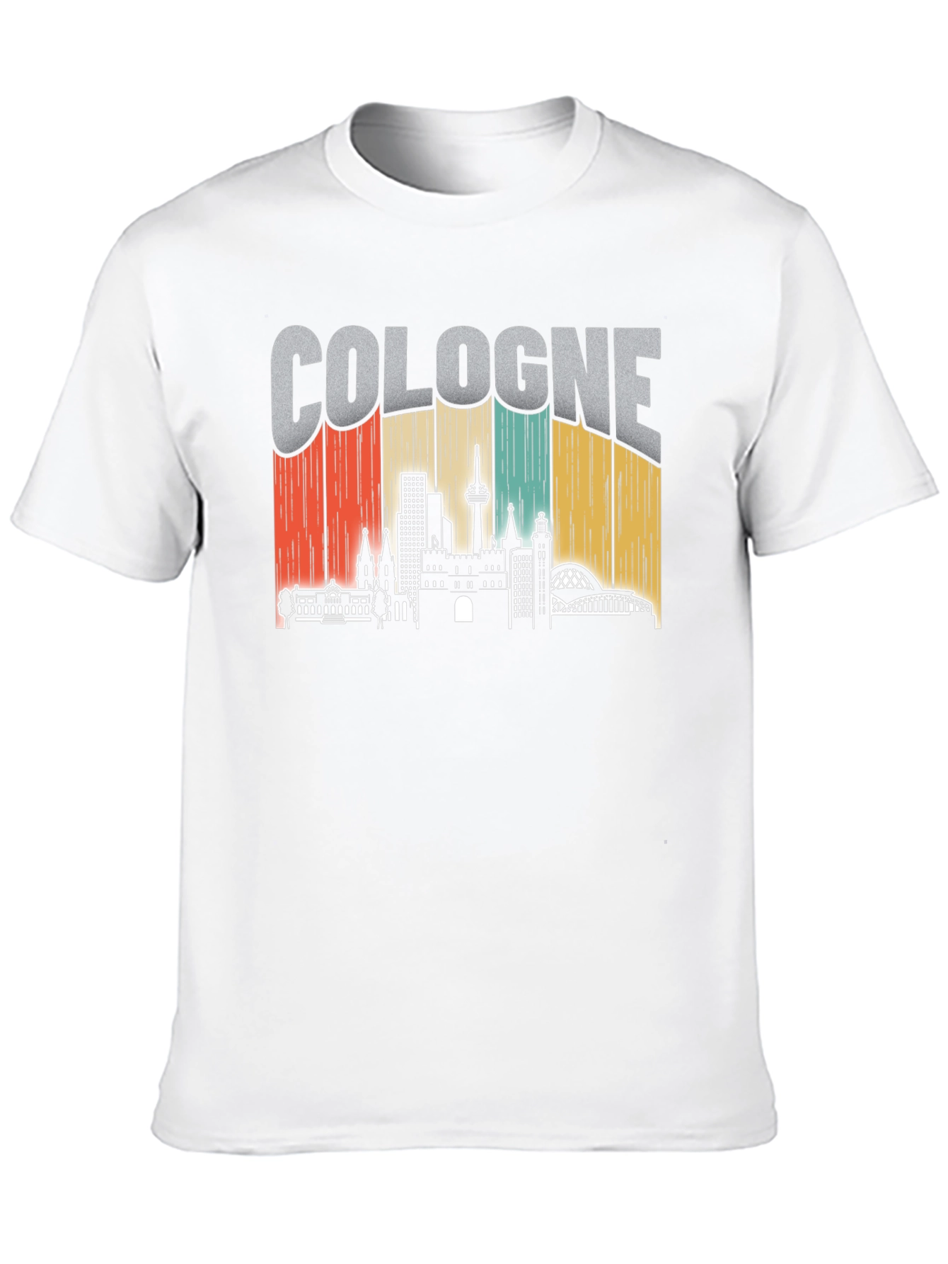 Cologne Skyline Retro Graphic Tee