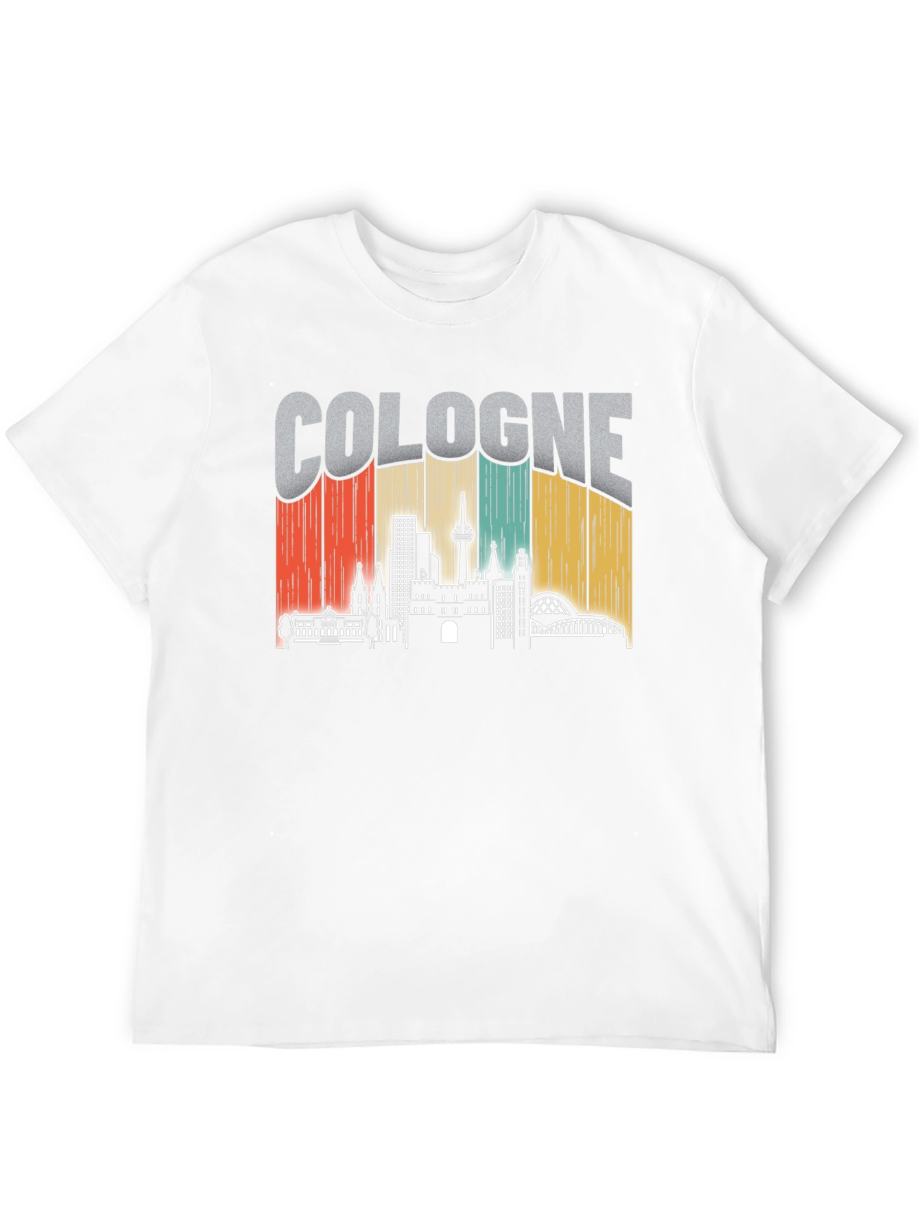 Cologne Skyline Retro Graphic Tee