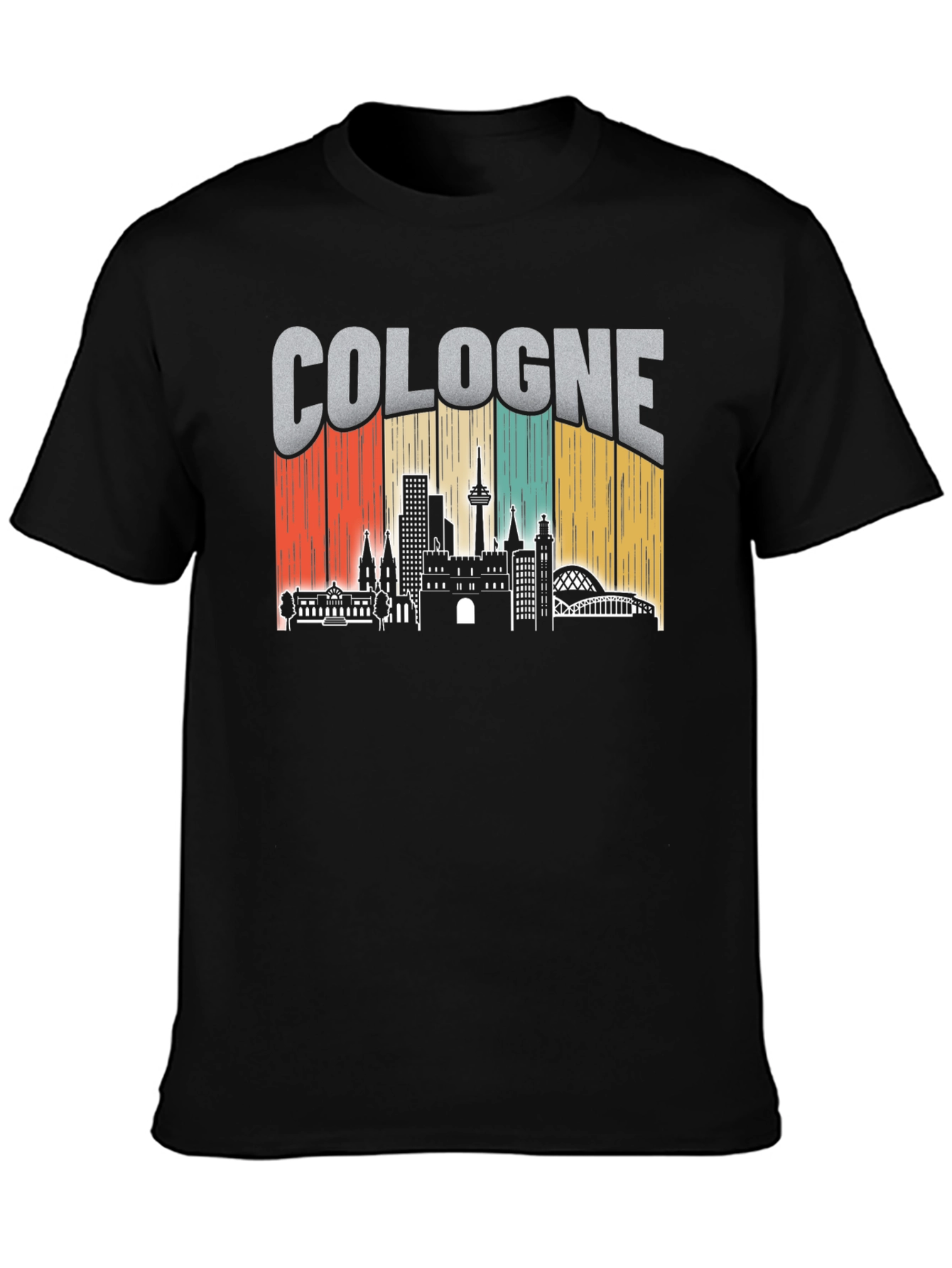 Cologne Skyline Retro Graphic Tee