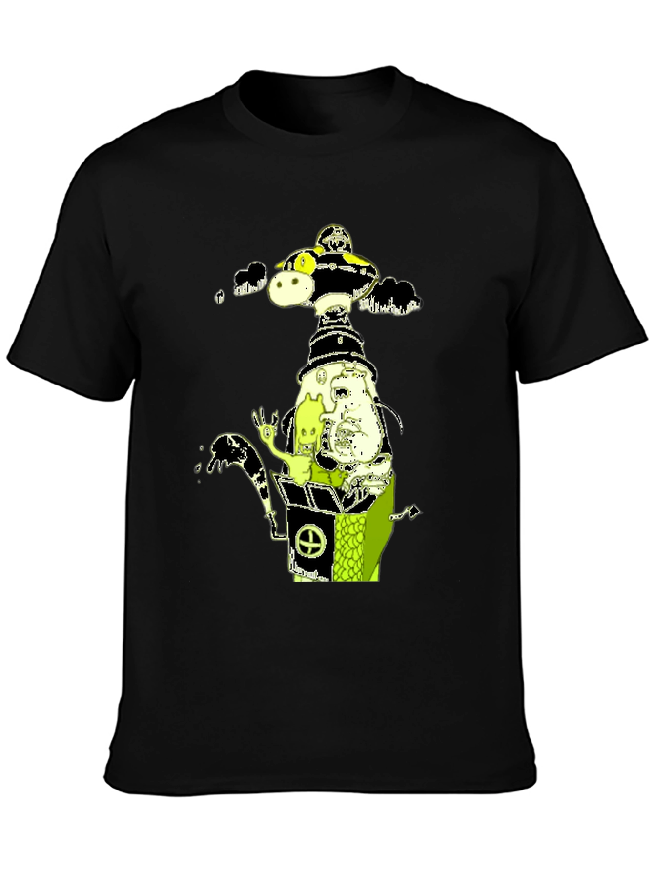 Cartoon Graphic Print T-Shirt