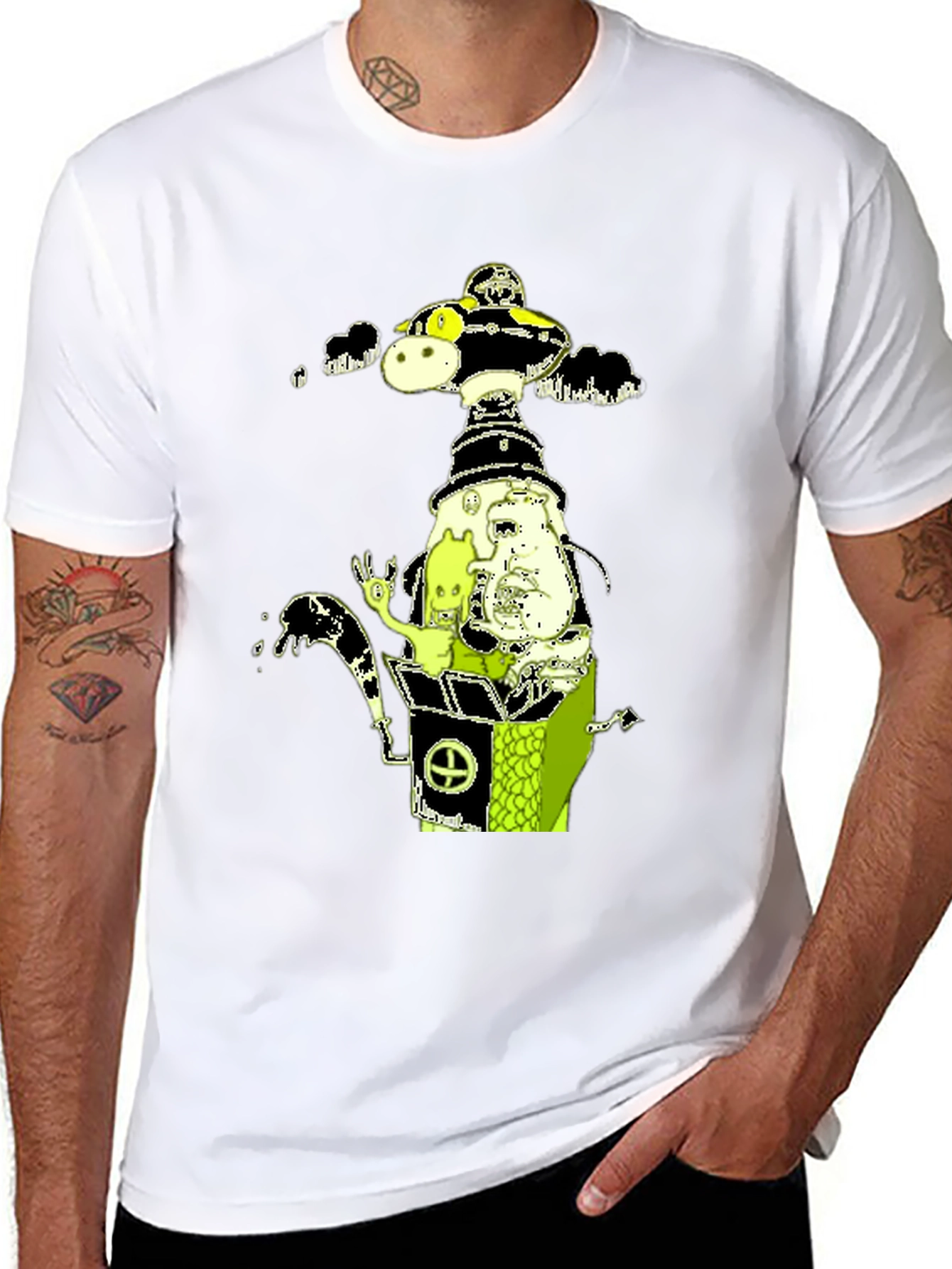 Cartoon Graphic Print T-Shirt