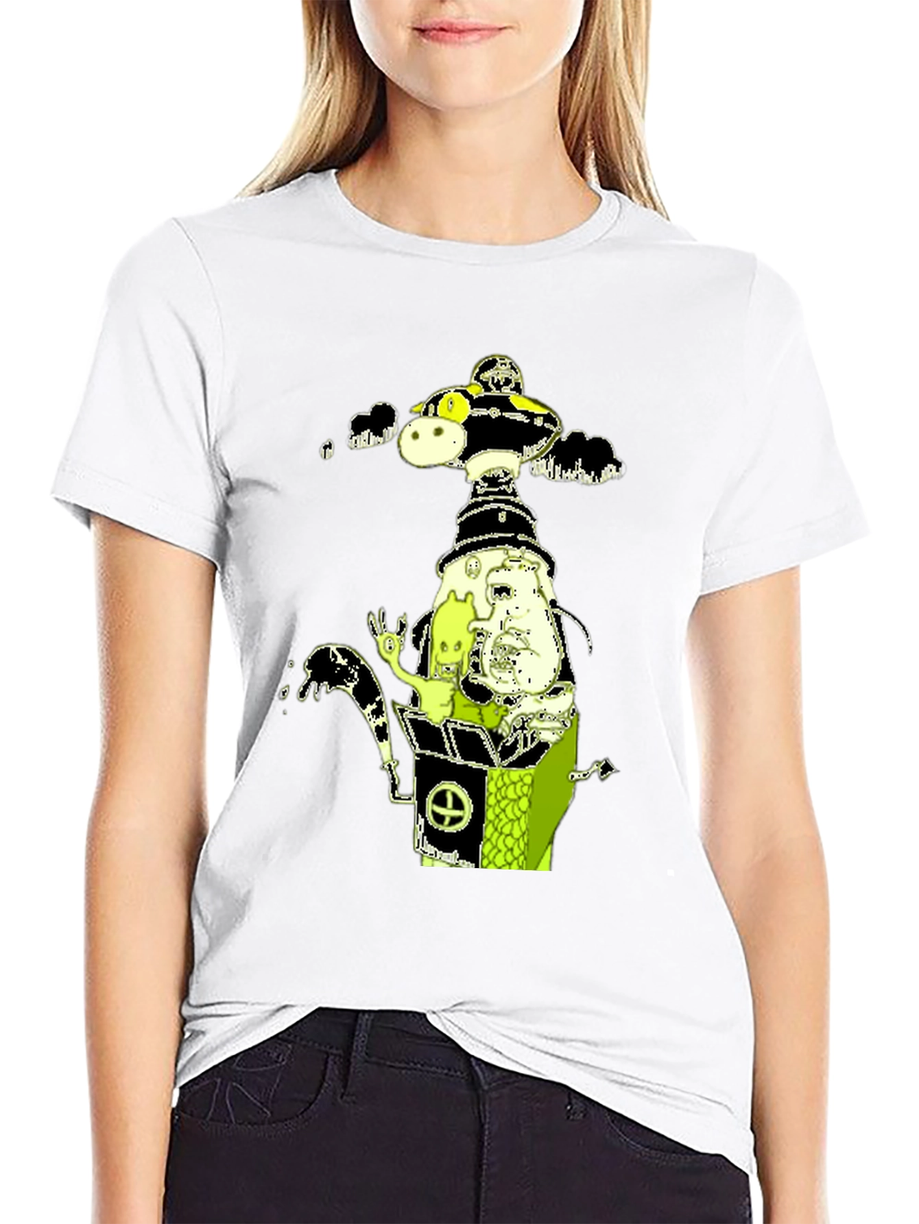 Cartoon Graphic Print T-Shirt