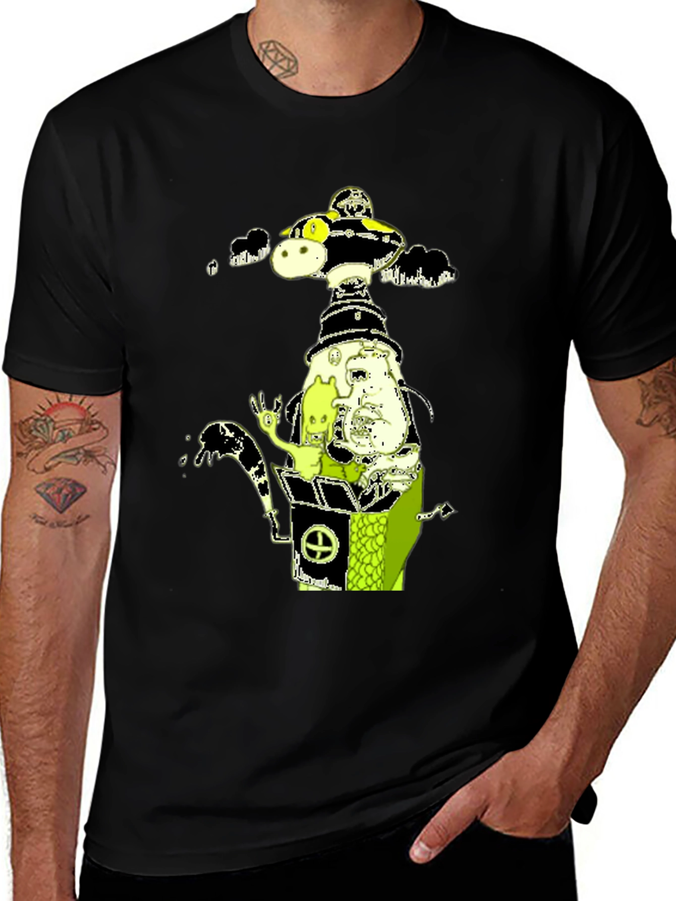 Cartoon Graphic Print T-Shirt