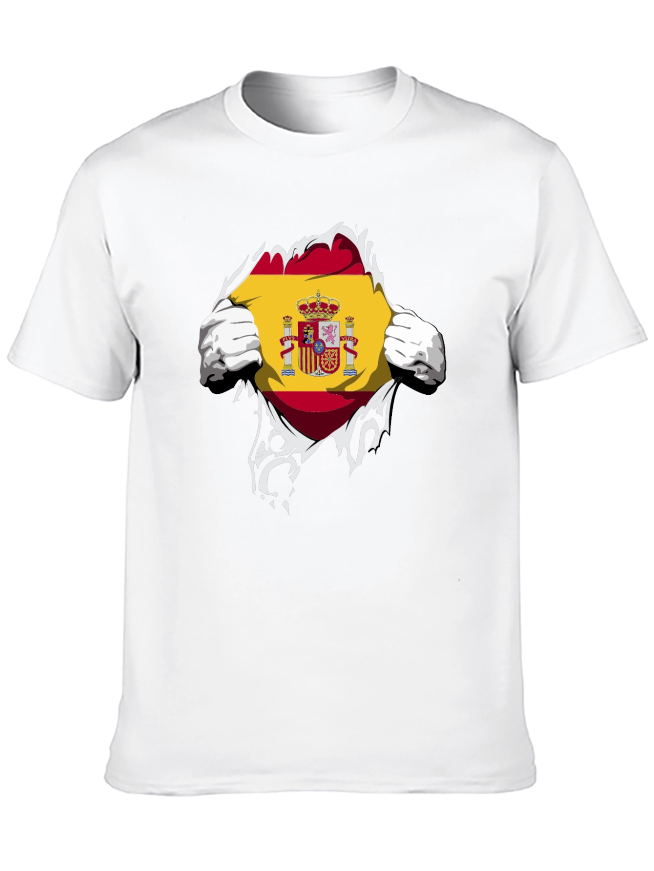 Spain Flag Ripped T-Shirt - Show Your Pride!