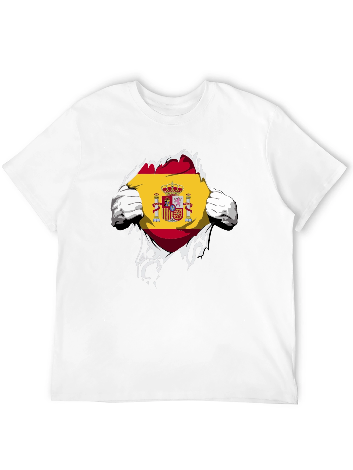 Spain Flag Ripped T-Shirt - Show Your Pride!