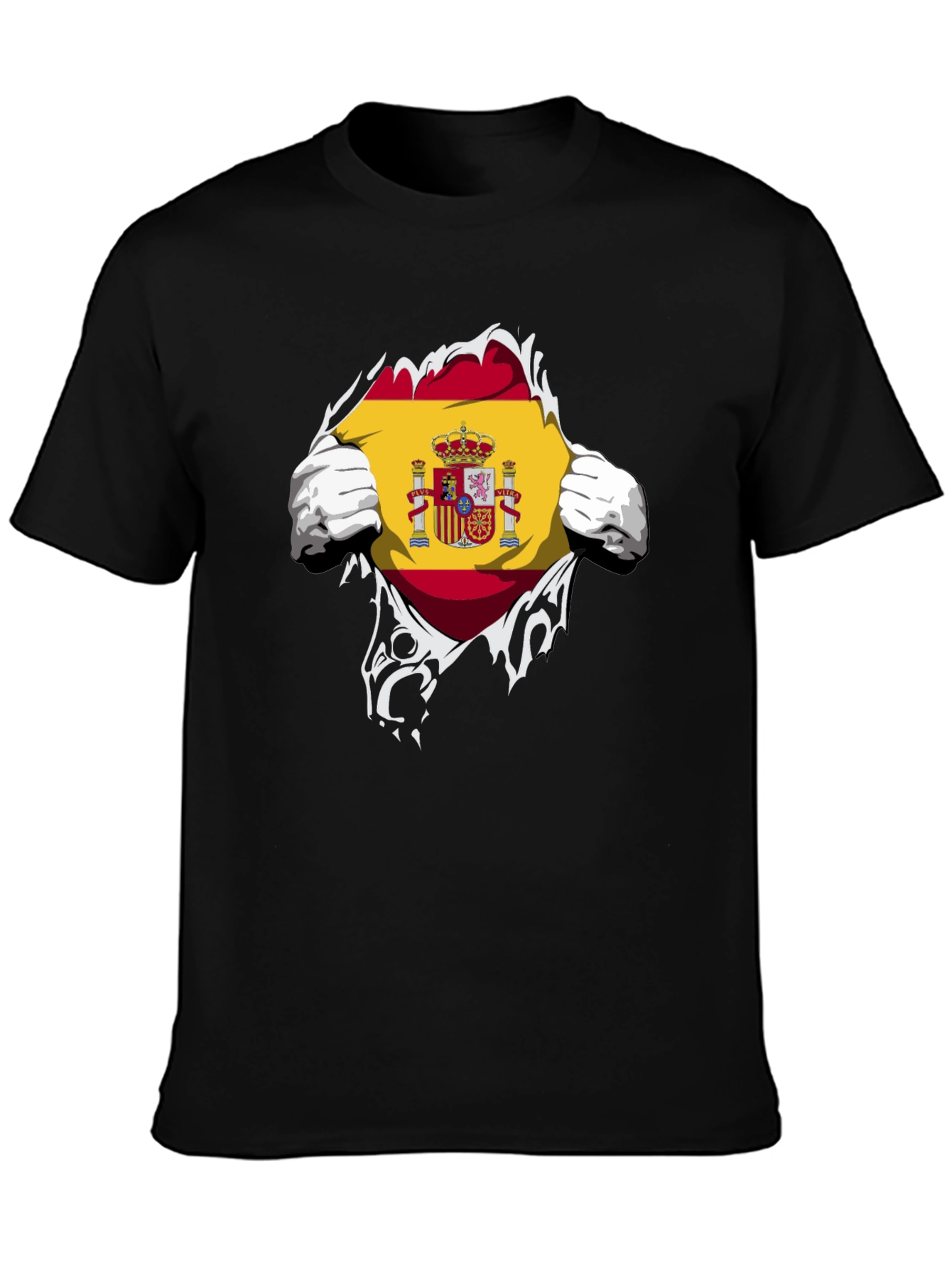 Spain Flag Ripped T-Shirt - Show Your Pride!