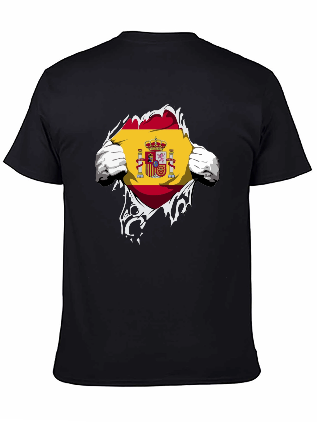 Spain Flag Ripped T-Shirt - Show Your Pride!