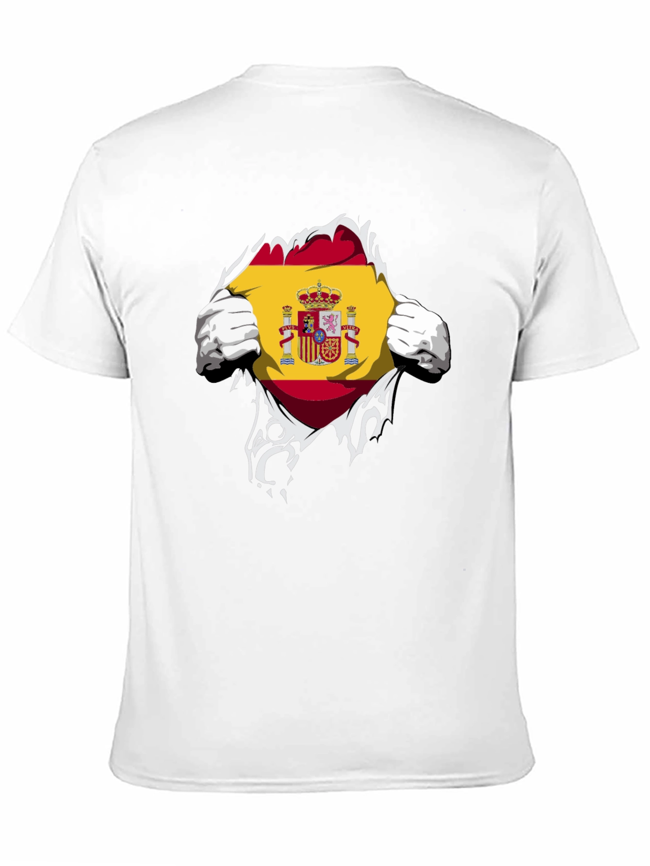 Spain Flag Ripped T-Shirt - Show Your Pride!