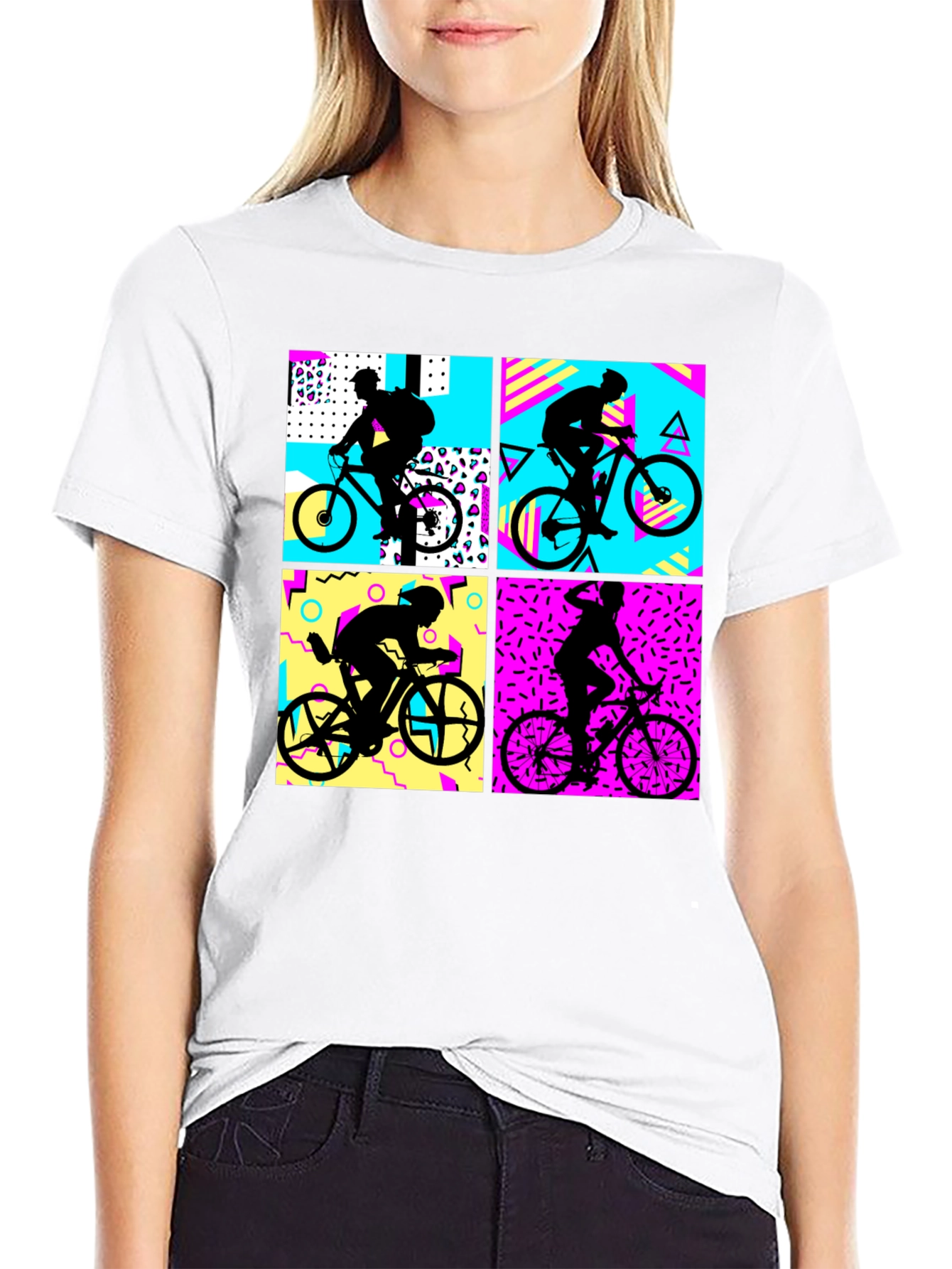 Retro 80s Biker Silhouette T-Shirt