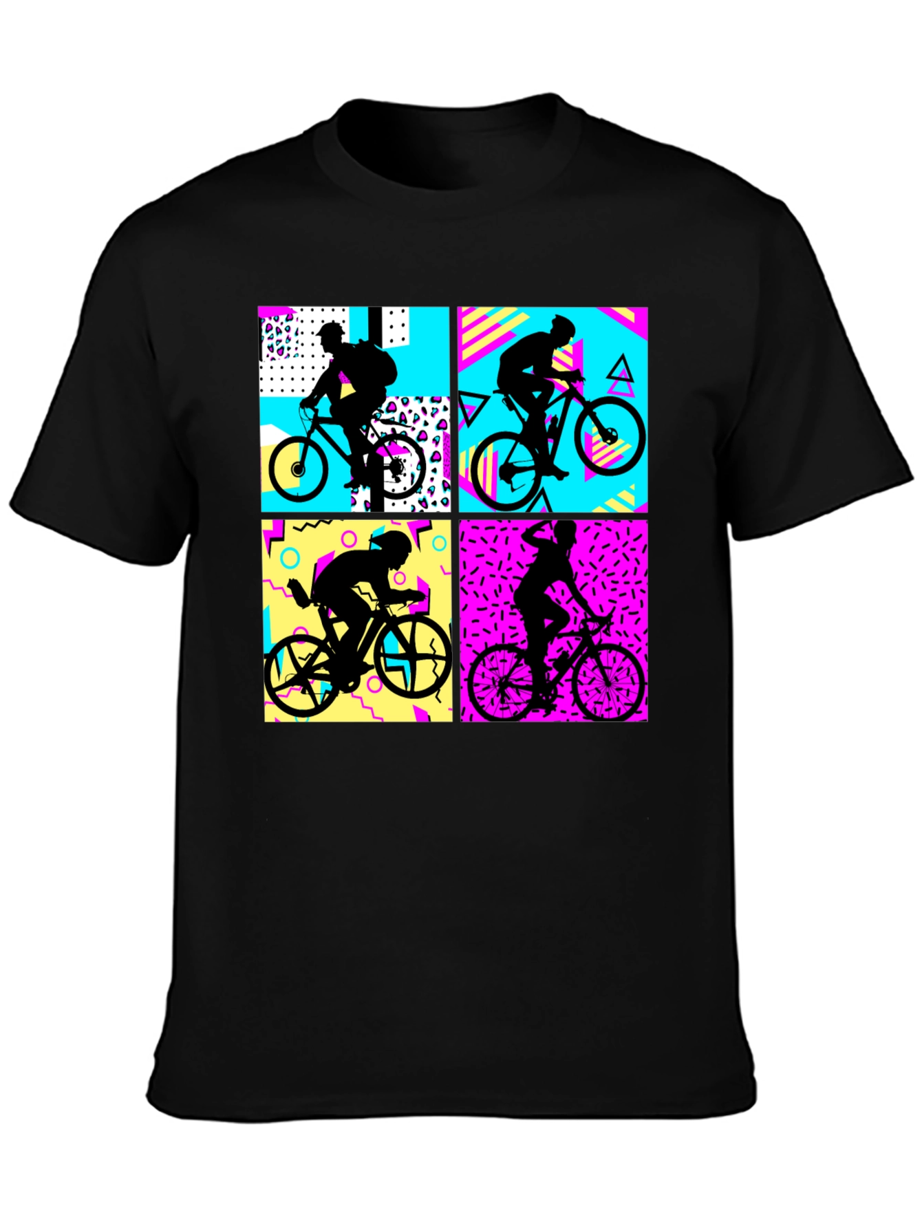 Retro 80s Biker Silhouette T-Shirt