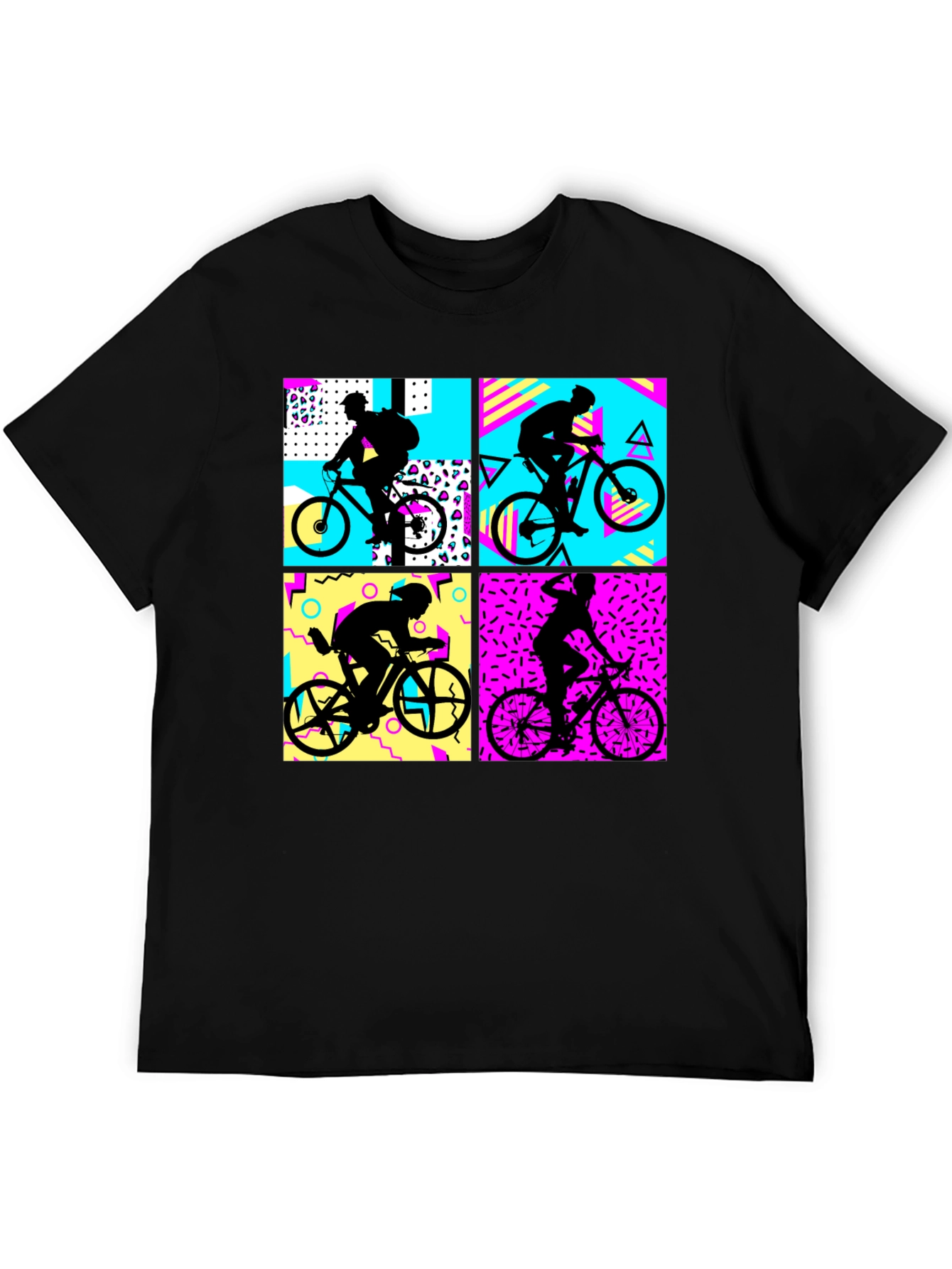 Retro 80s Biker Silhouette T-Shirt