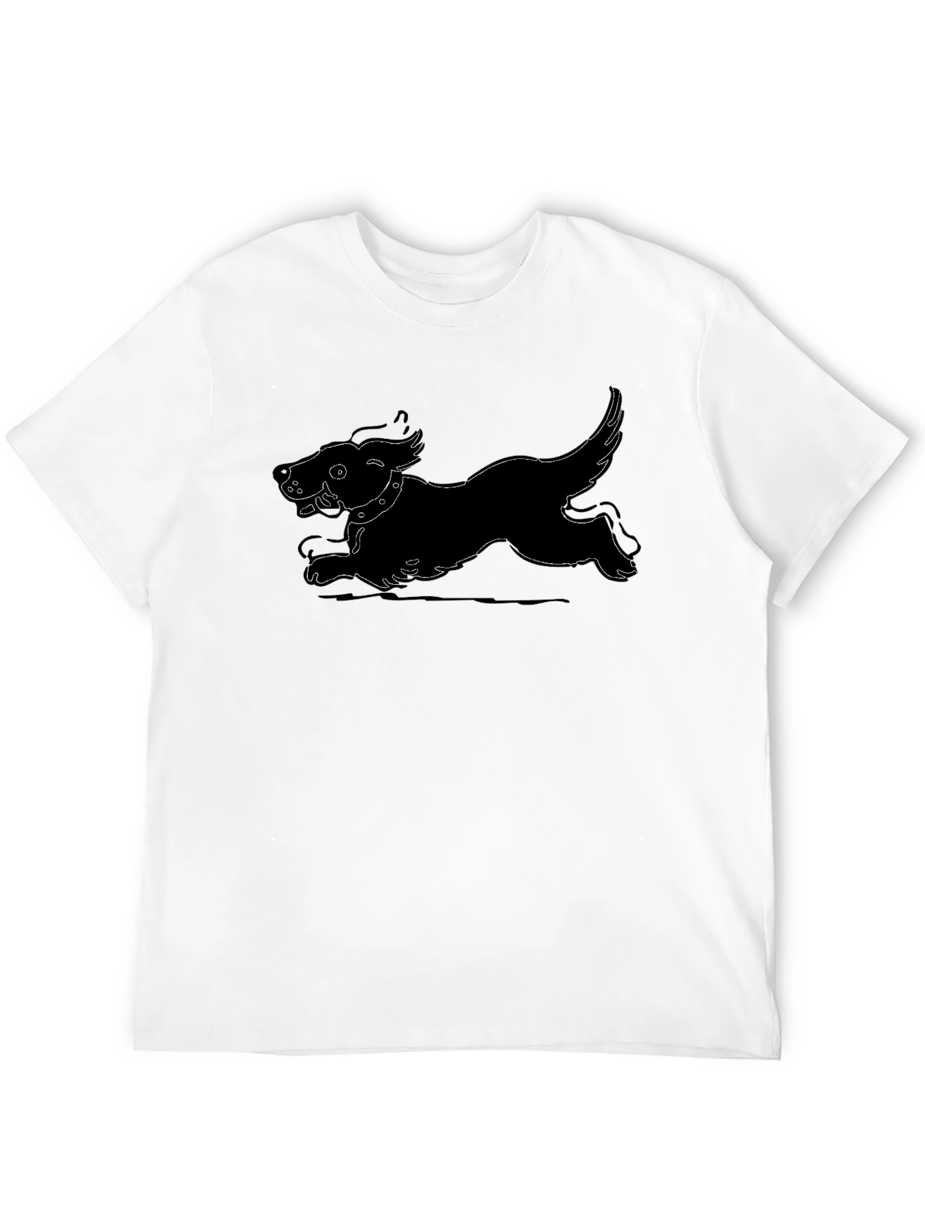 Dog Graphic Black T-Shirt