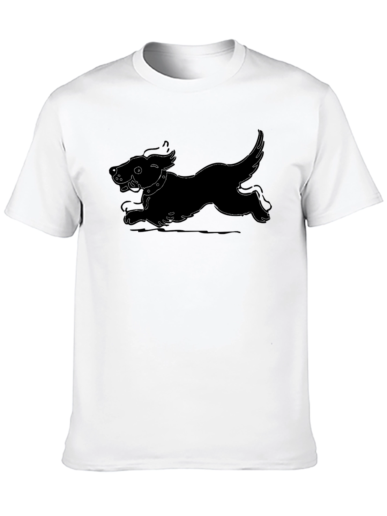 Dog Graphic Black T-Shirt