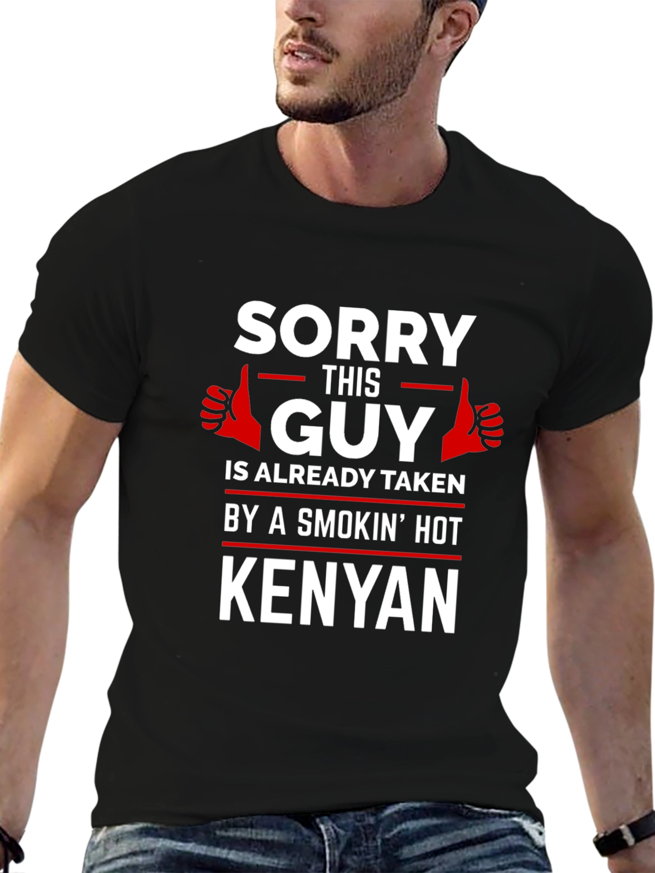 Sorry This Guy is Taken Kenyan T-Shirt