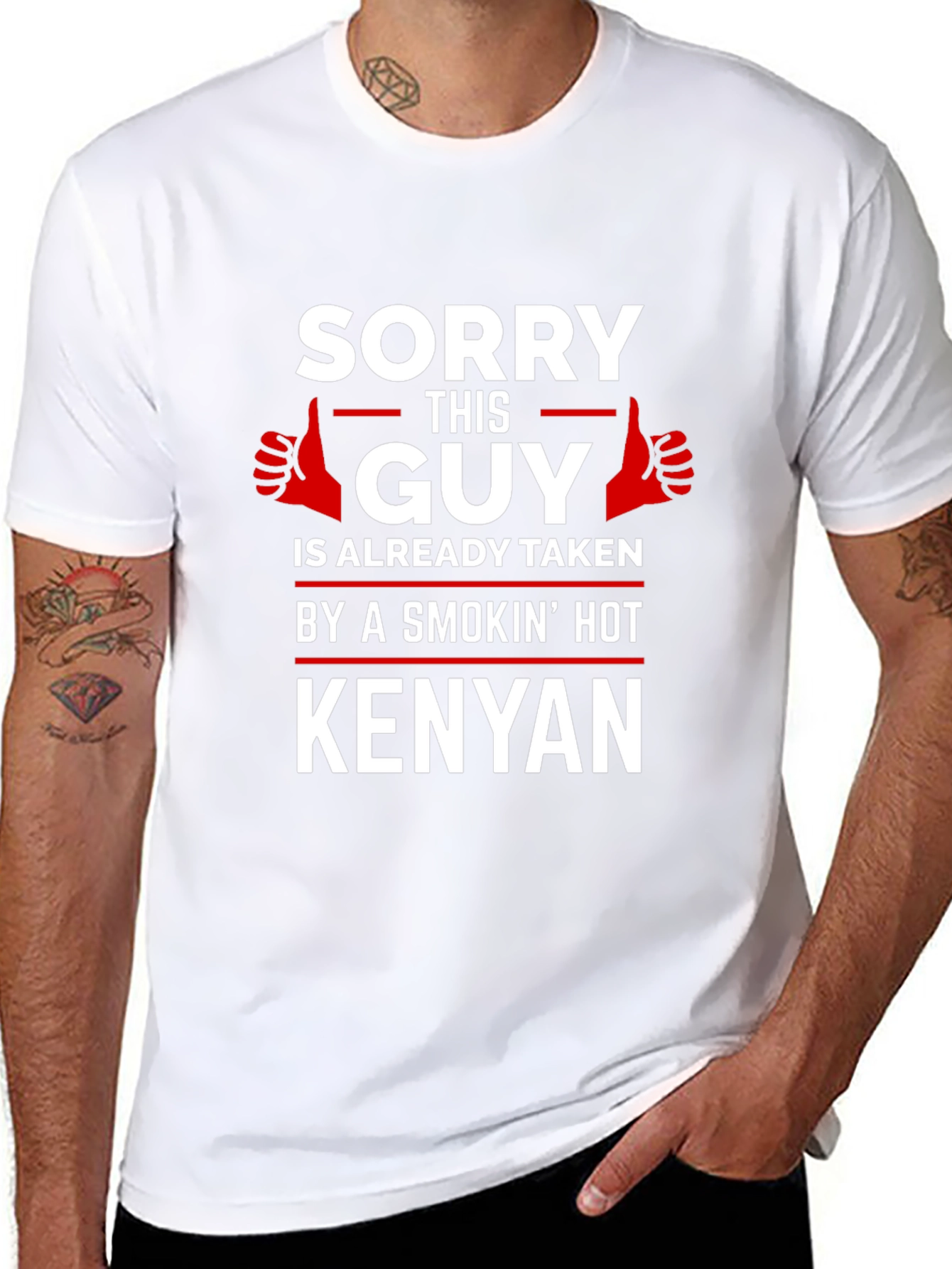 Sorry This Guy is Taken Kenyan T-Shirt
