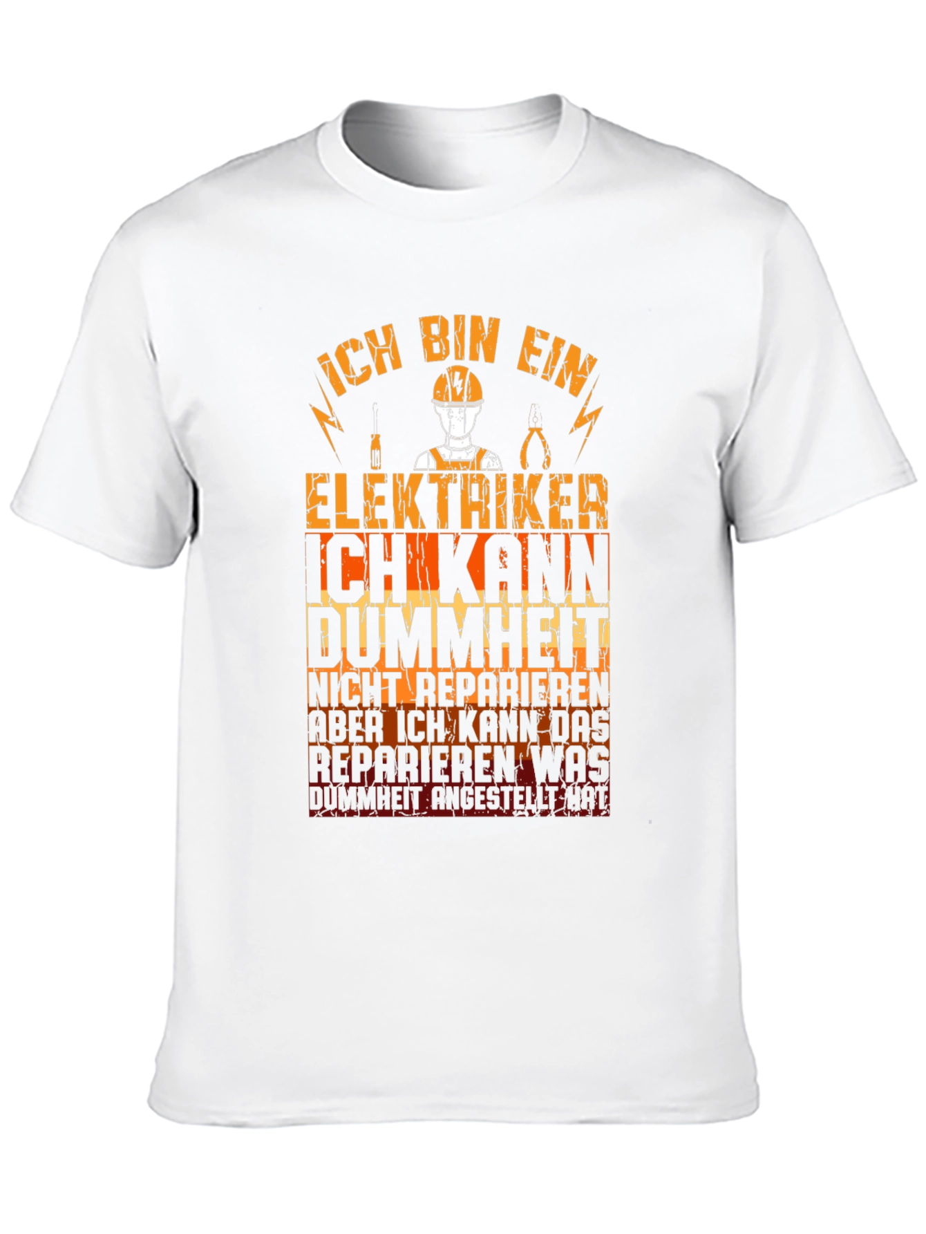 Electrician T-Shirt Funny German Text Graphic Tee