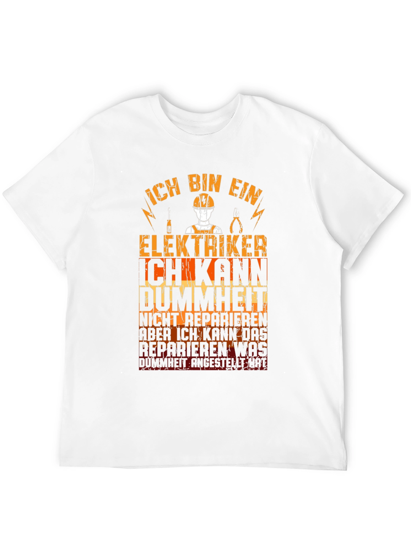 Electrician T-Shirt Funny German Text Graphic Tee