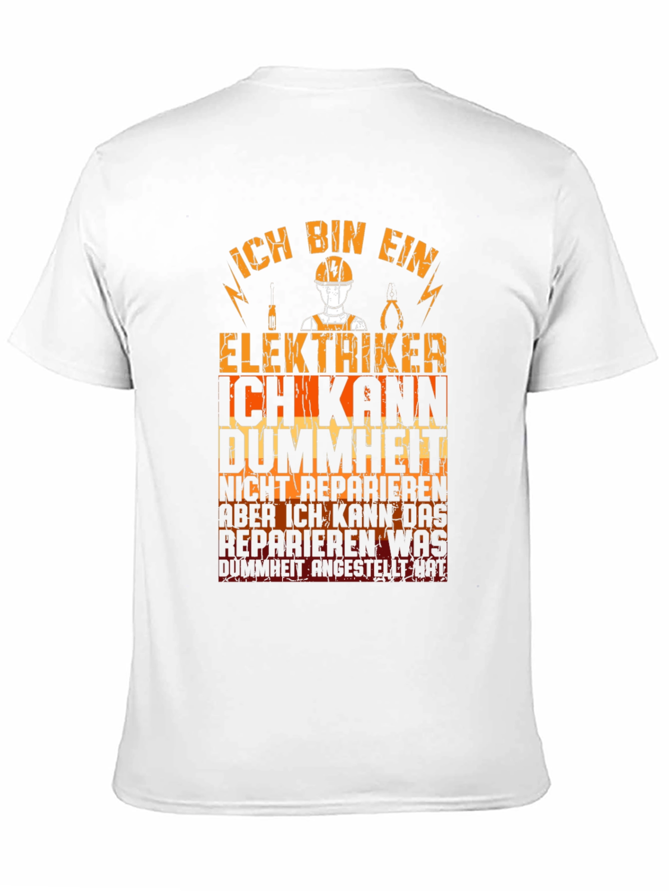 Electrician T-Shirt Funny German Text Graphic Tee