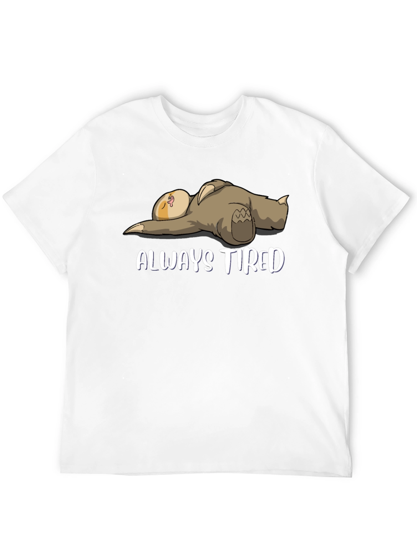 Always Tired Sloth Graphic T-Shirt - Mens