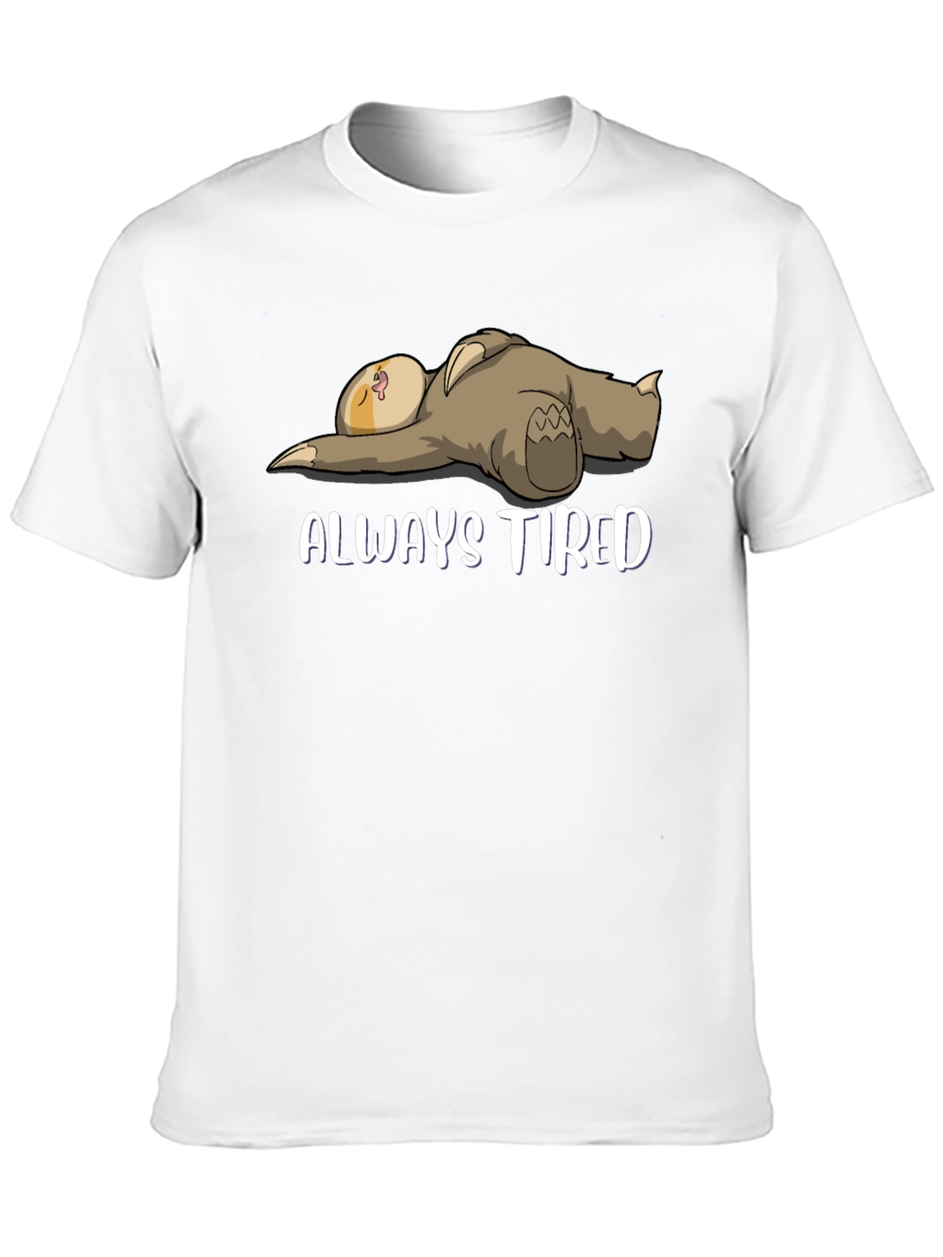 Always Tired Sloth Graphic T-Shirt - Mens
