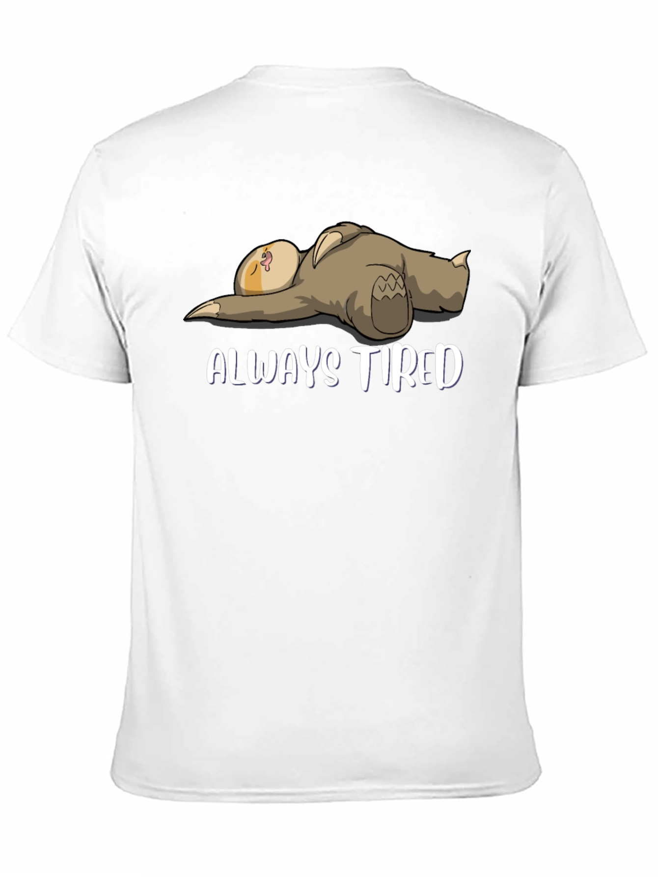 Always Tired Sloth Graphic T-Shirt - Mens