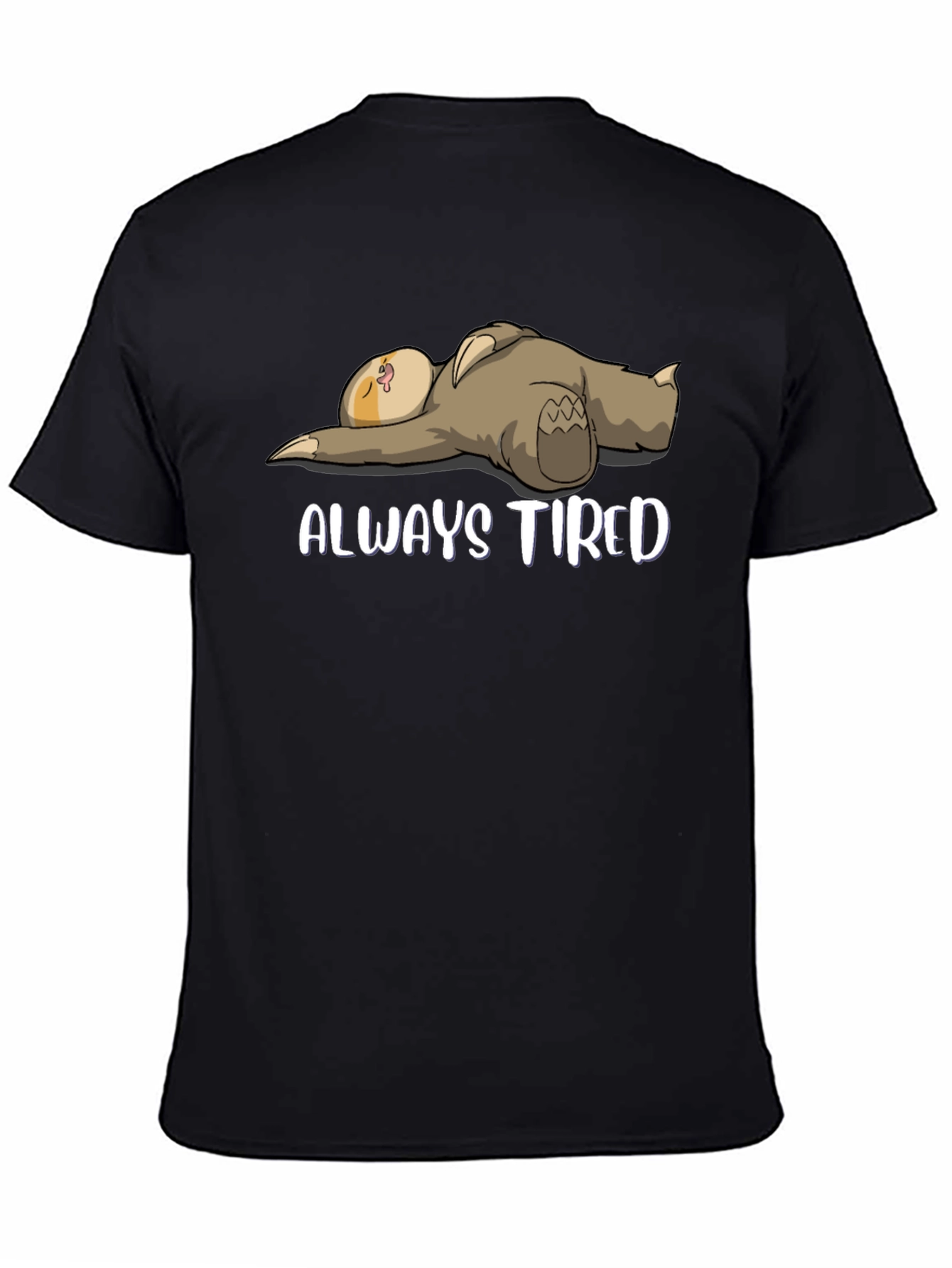 Always Tired Sloth Graphic T-Shirt - Mens