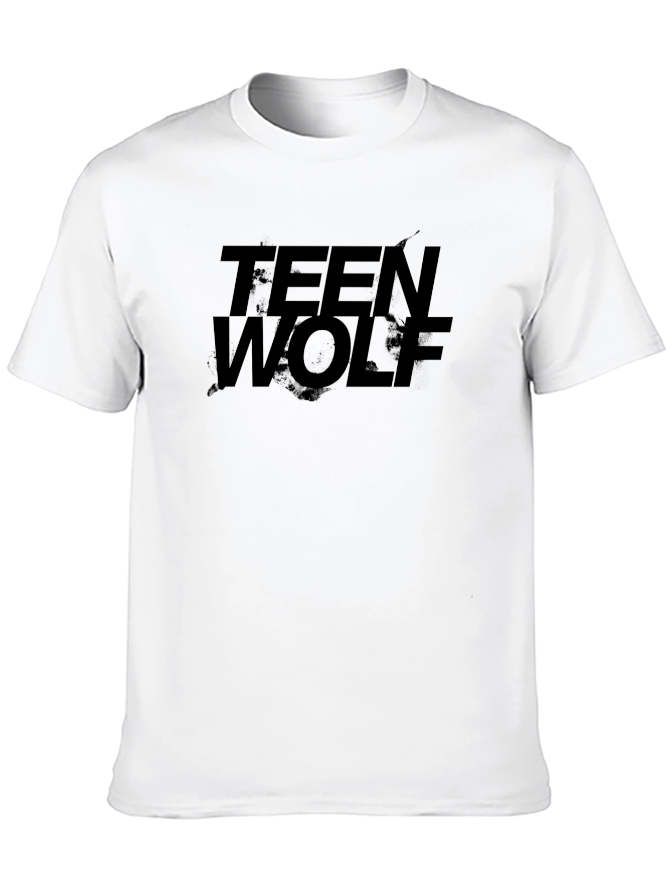 Teen Wolf Graphic Print Black T-Shirt