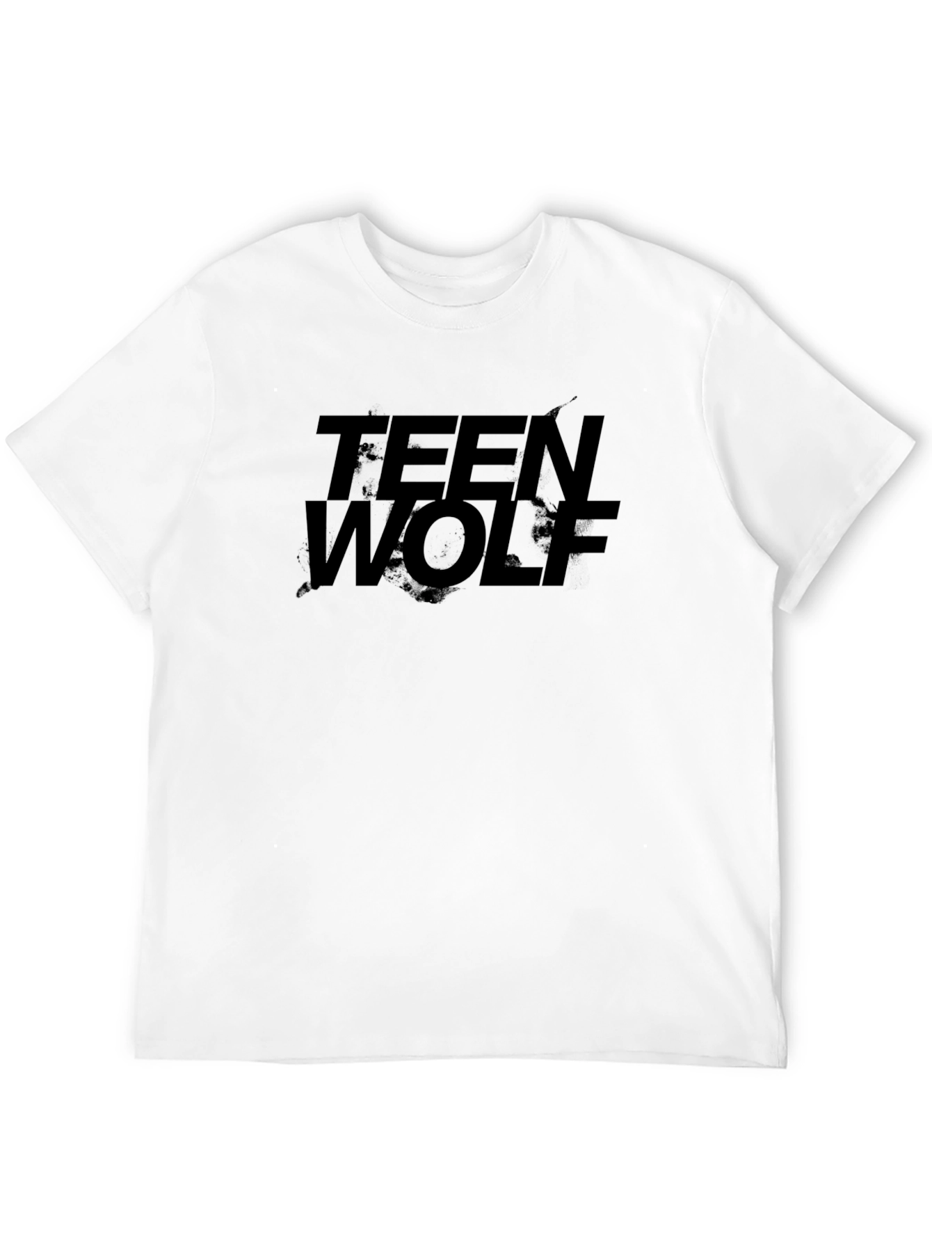 Teen Wolf Graphic Print Black T-Shirt