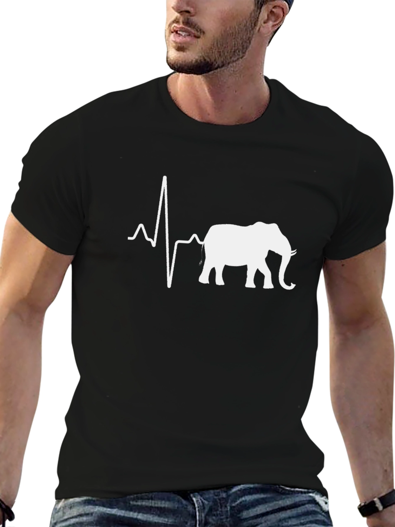 Elephant Heartbeat Graphic T-Shirt