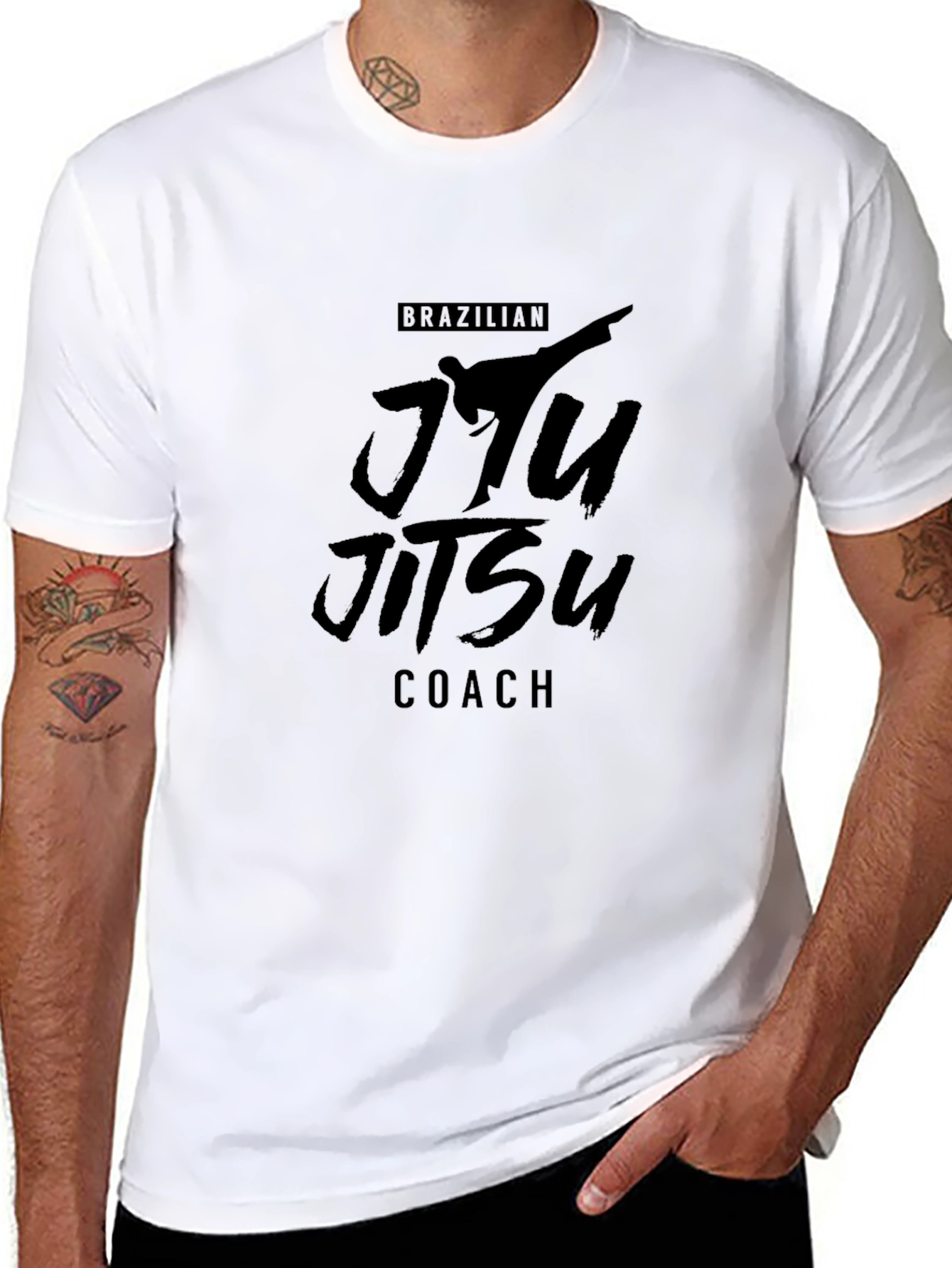 Brazilian Jiu Jitsu Coach Graphic T-Shirt