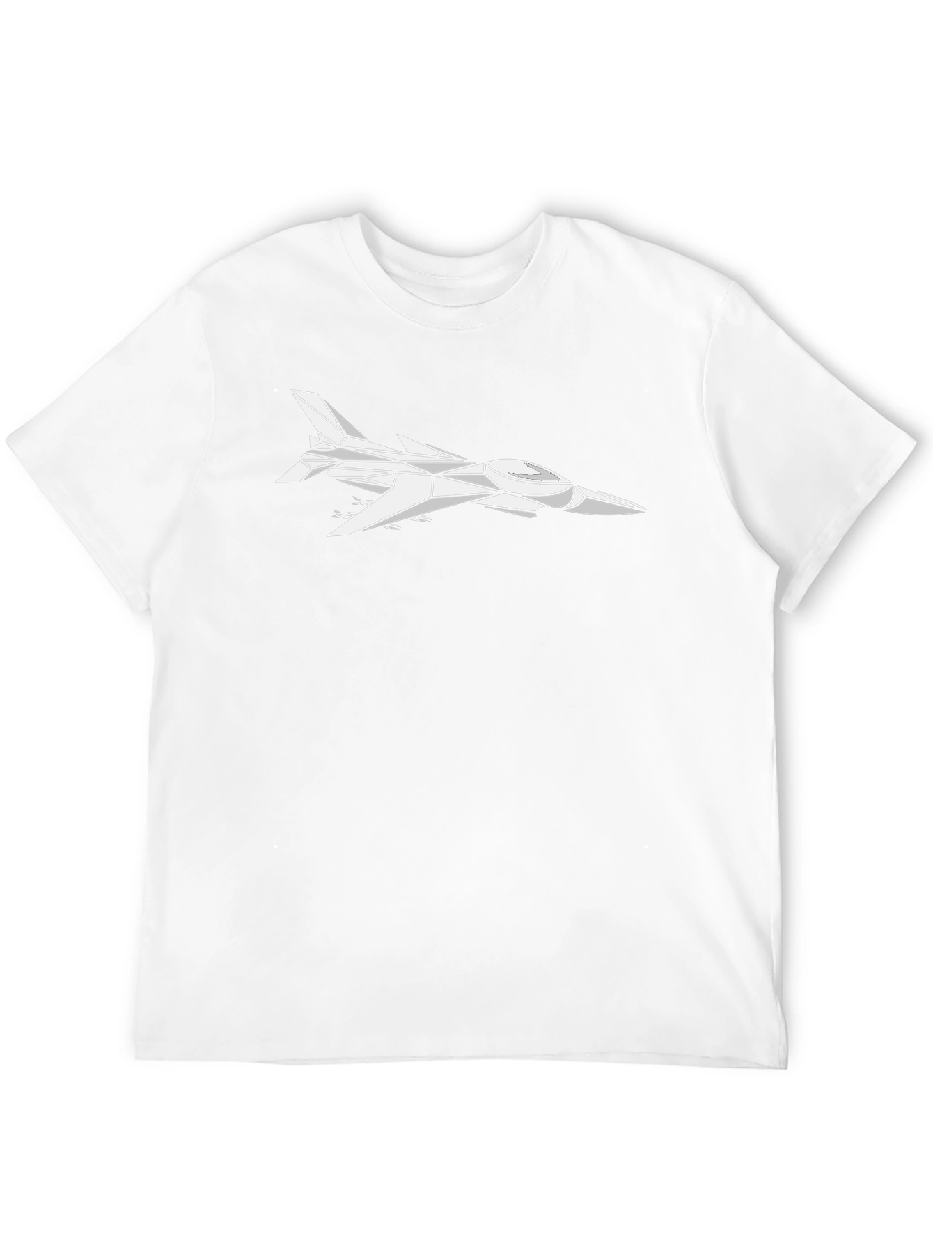 Geometric Jet Black T-Shirt