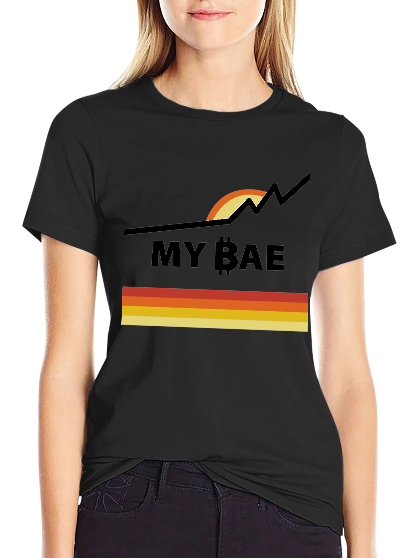 My Bae Bitcoin Cryptocurrency Graphic Tee