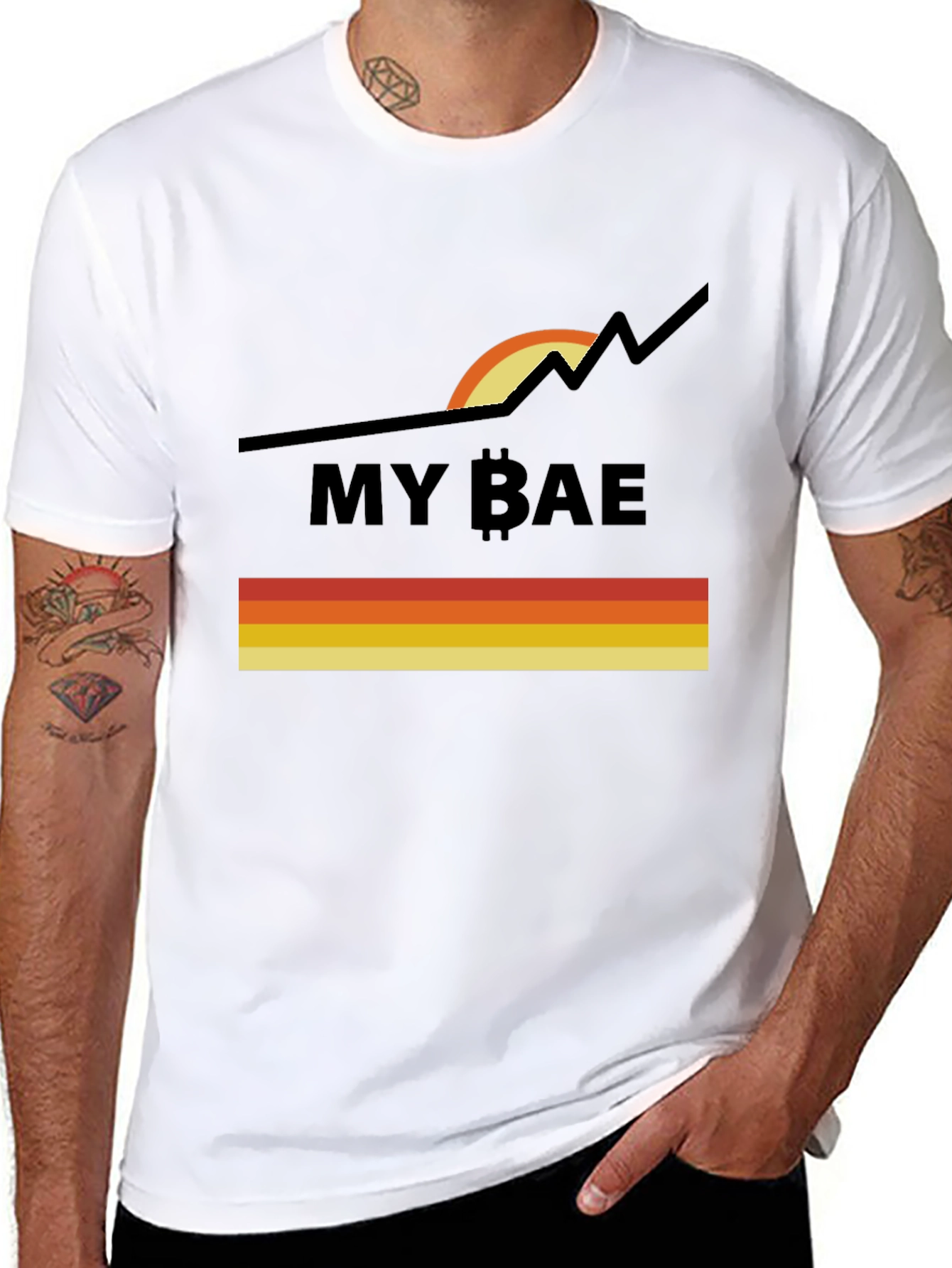 My Bae Bitcoin Cryptocurrency Graphic Tee
