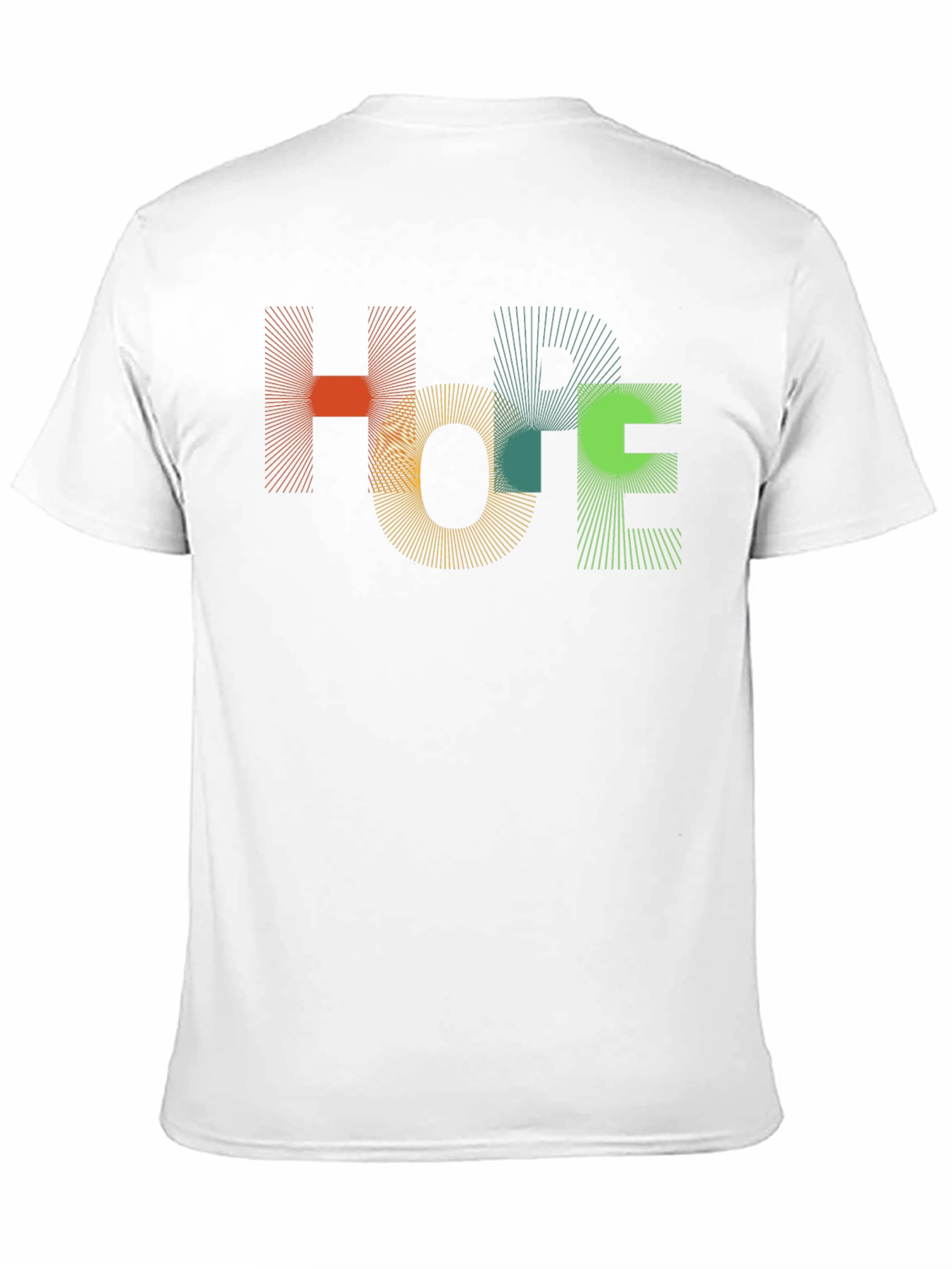 Abstract HOPE Graphic Black T-Shirt