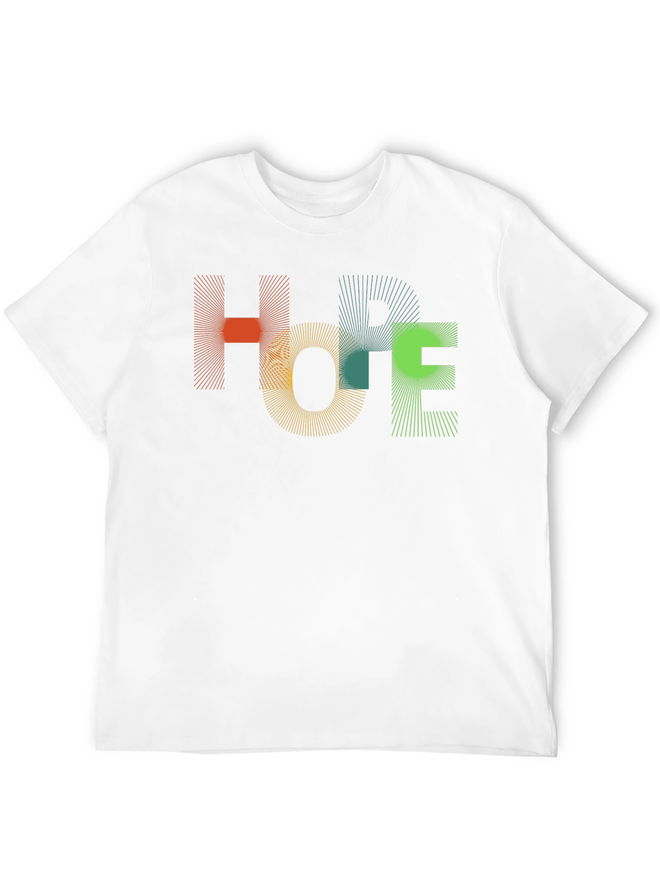 Abstract HOPE Graphic Black T-Shirt