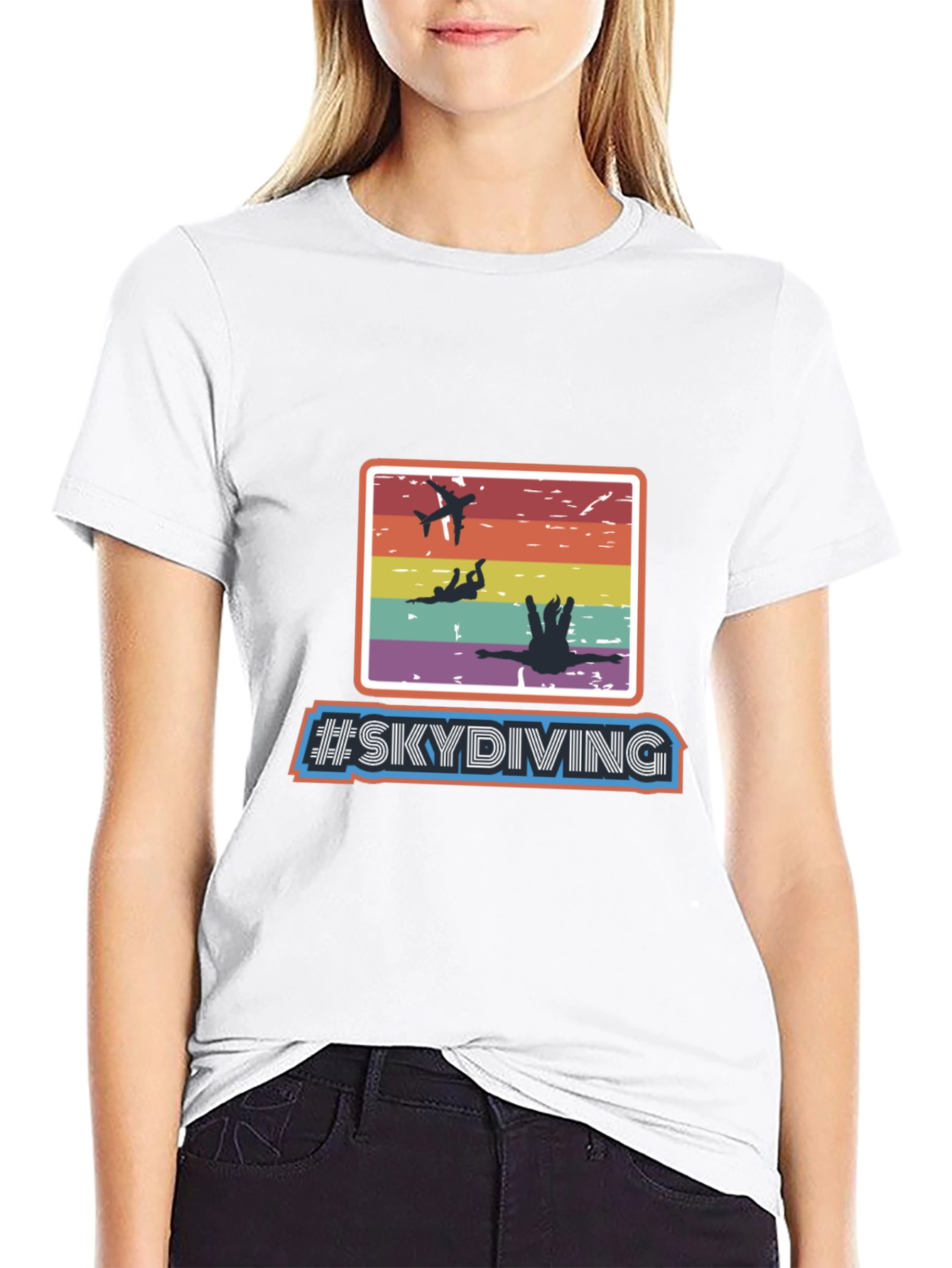 Skydiving Retro T-Shirt - Adventure Seeker Apparel