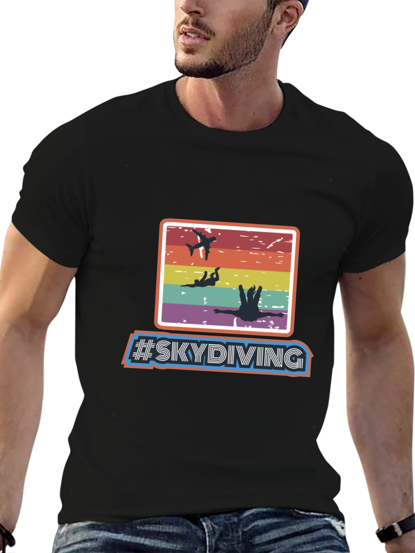 Skydiving Retro T-Shirt - Adventure Seeker Apparel