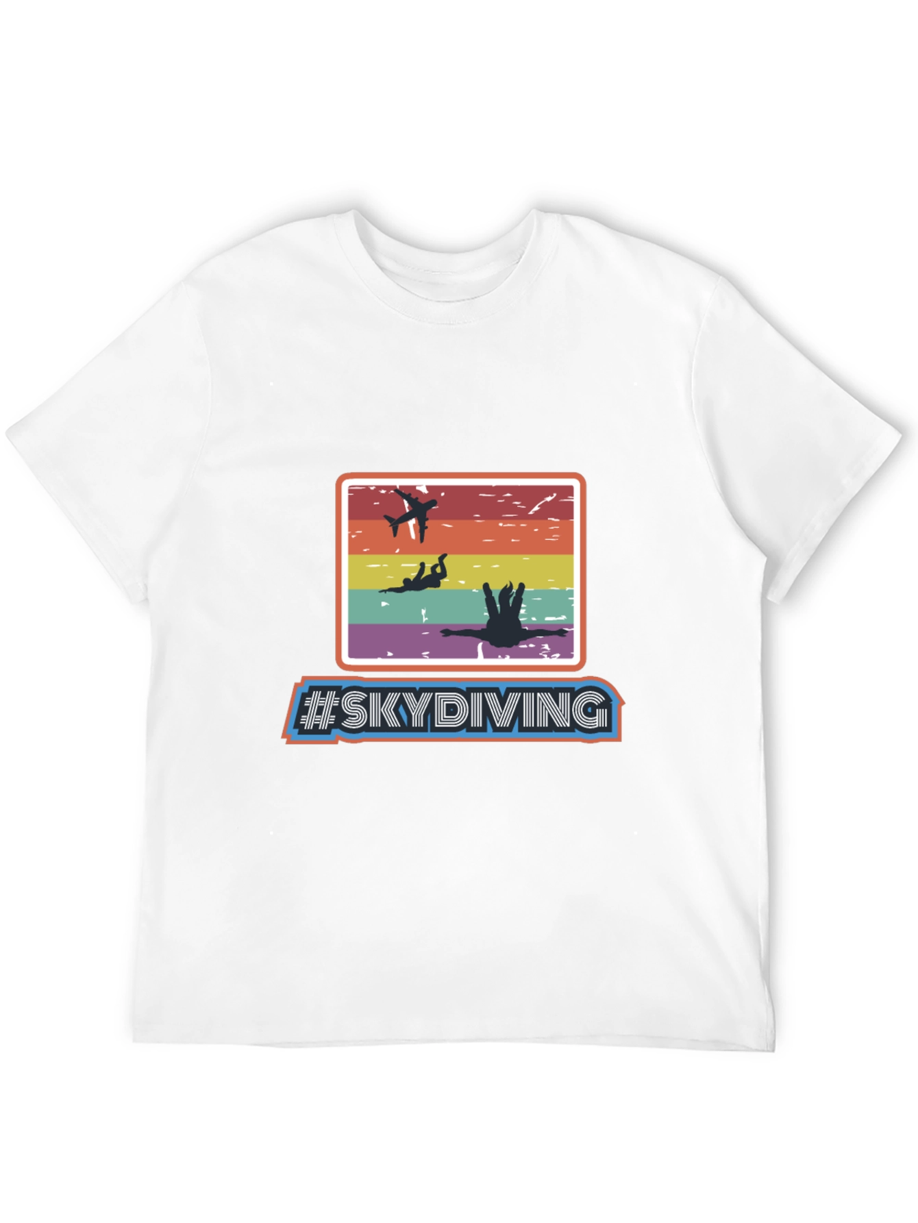 Skydiving Retro T-Shirt - Adventure Seeker Apparel